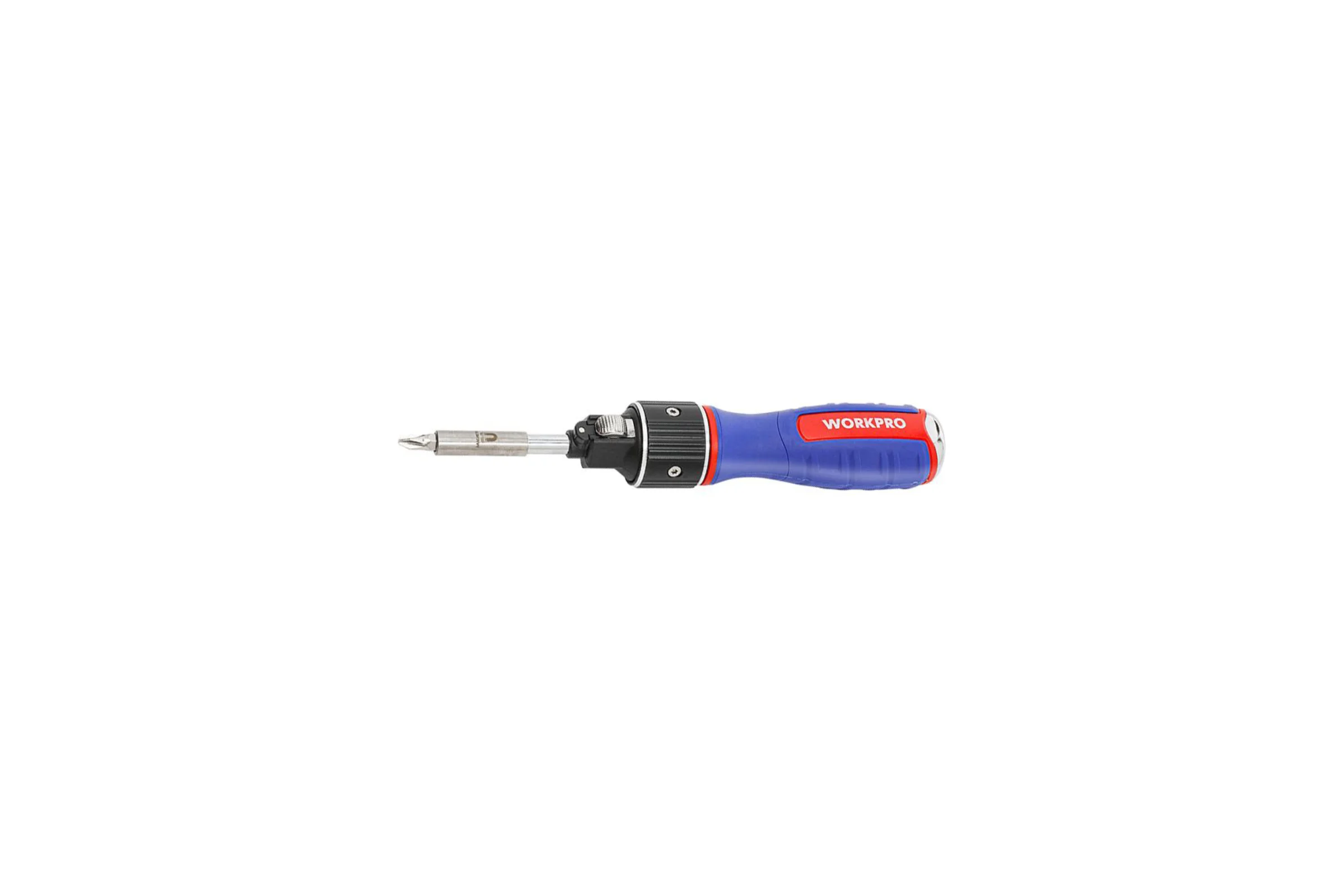 Отвертка с трещоткой WORKPRO 2X DRIVE (6 насадок) WP221069