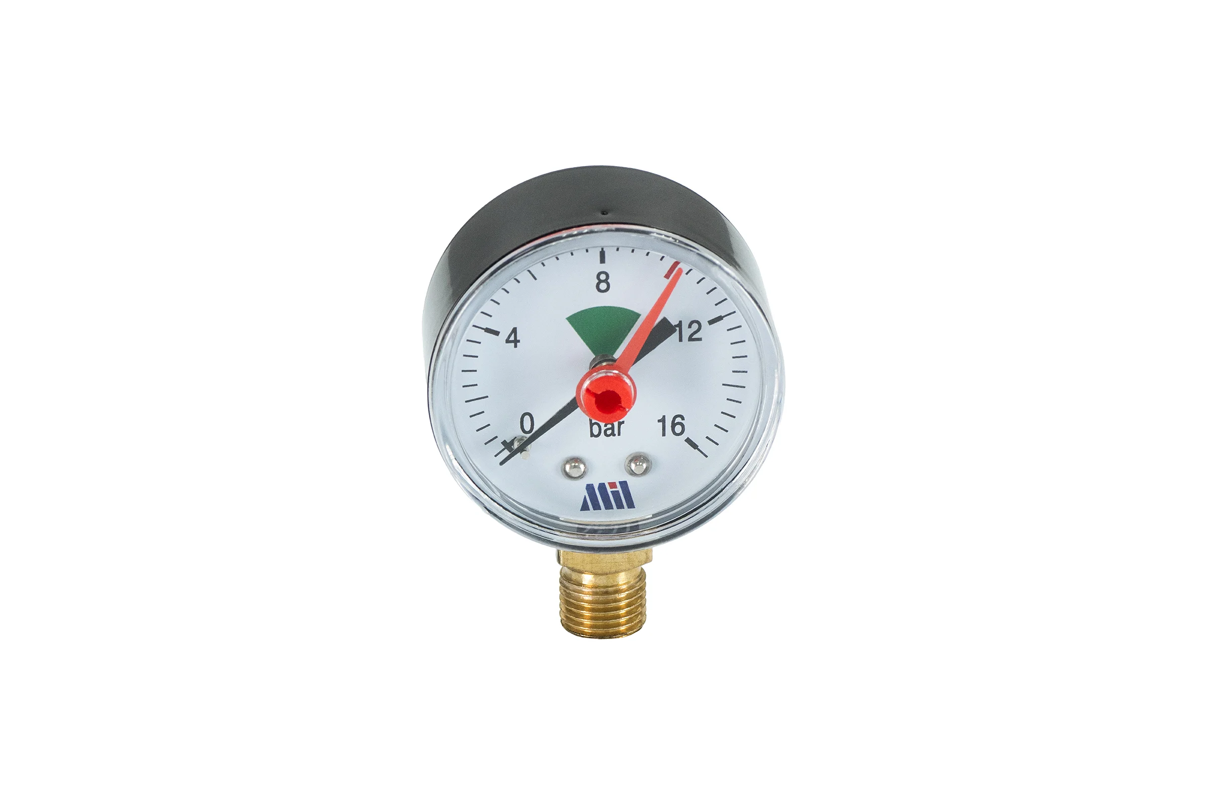 Манометр вертикальный Millennium 1/4" (50/16 бар) MVML141650