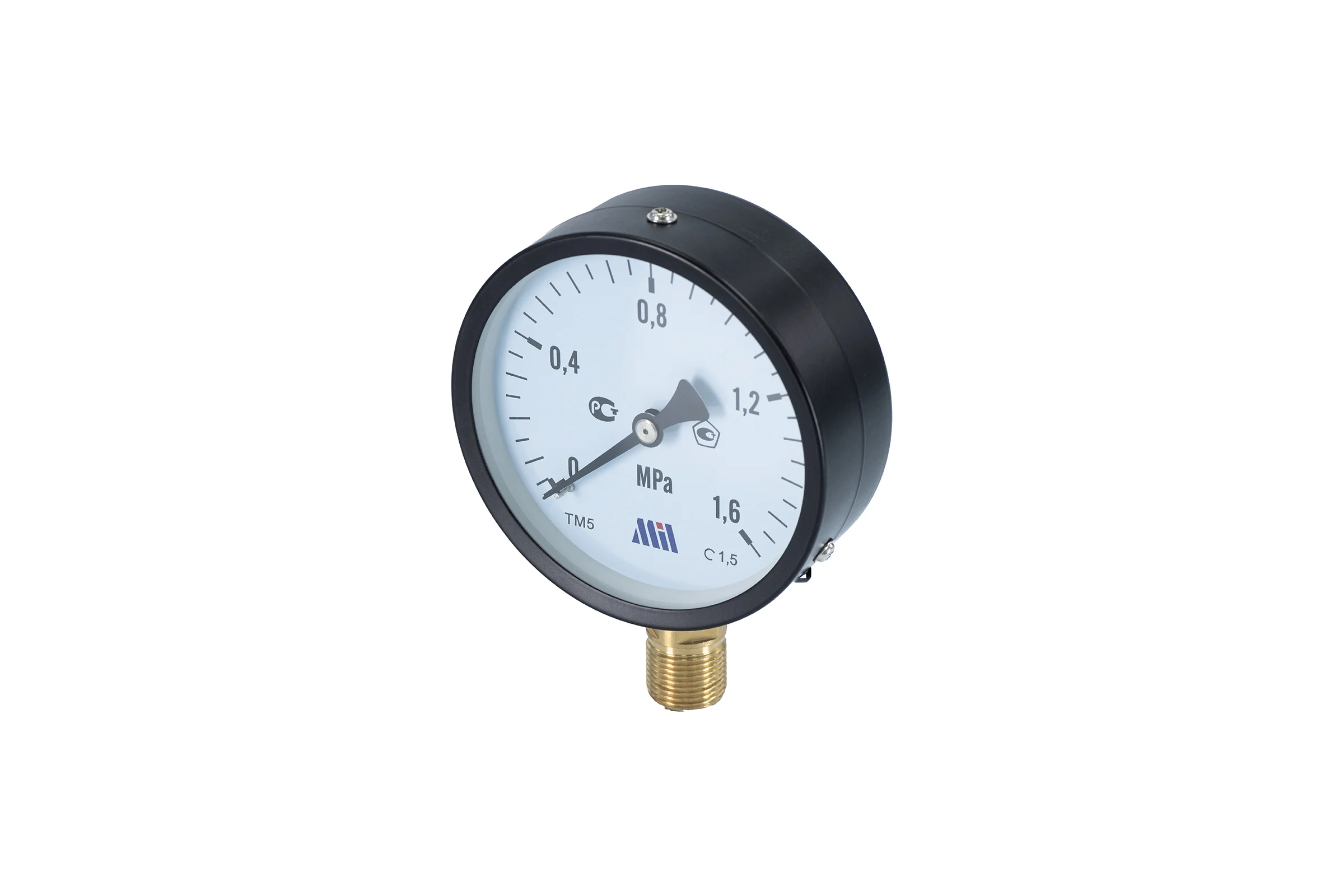 Манометр вертикальный Millennium 1/2" (100/16 бар) MVML1216100