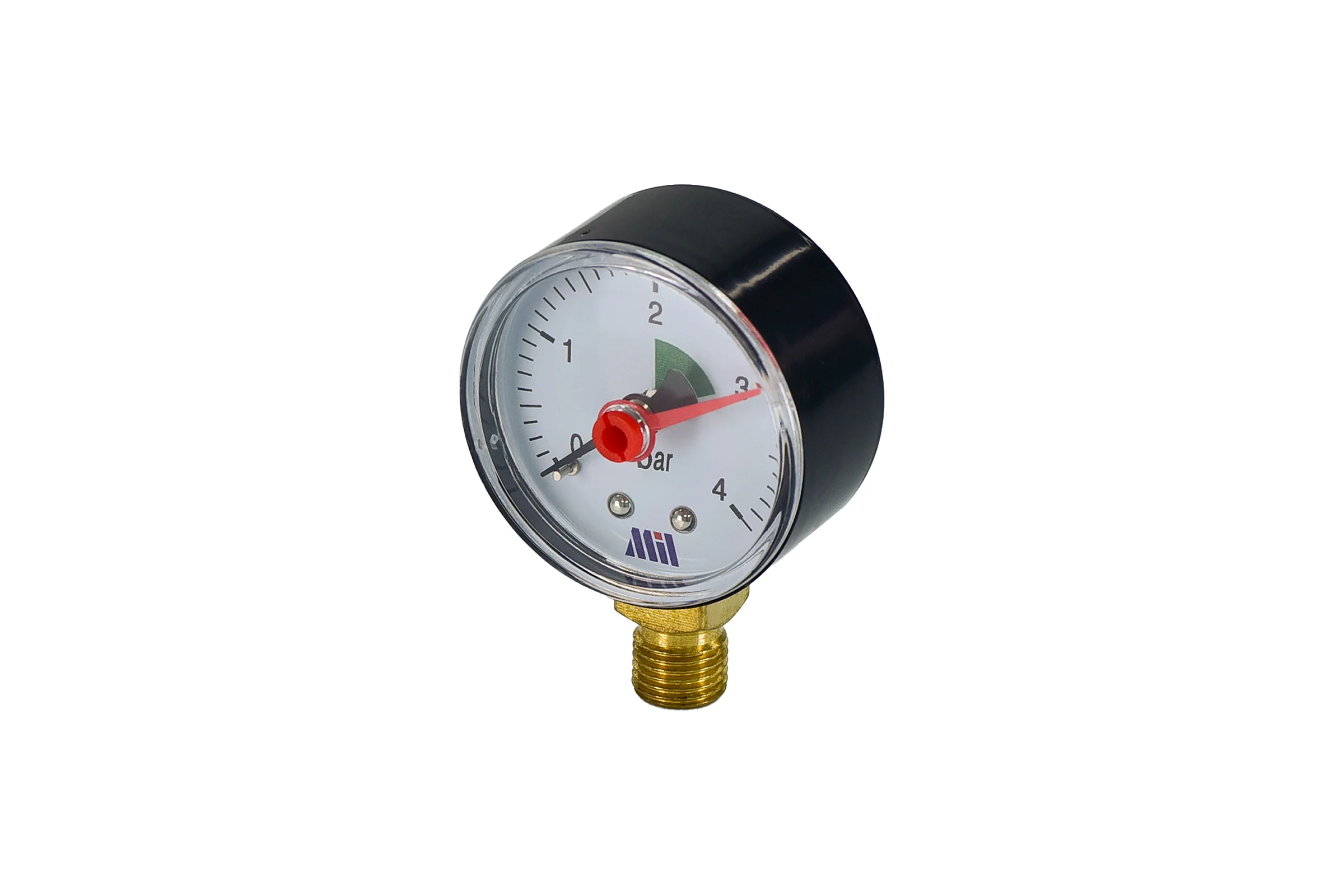 Манометр вертикальный Millennium 1/4" (50/ 4 бар) MVML140450
