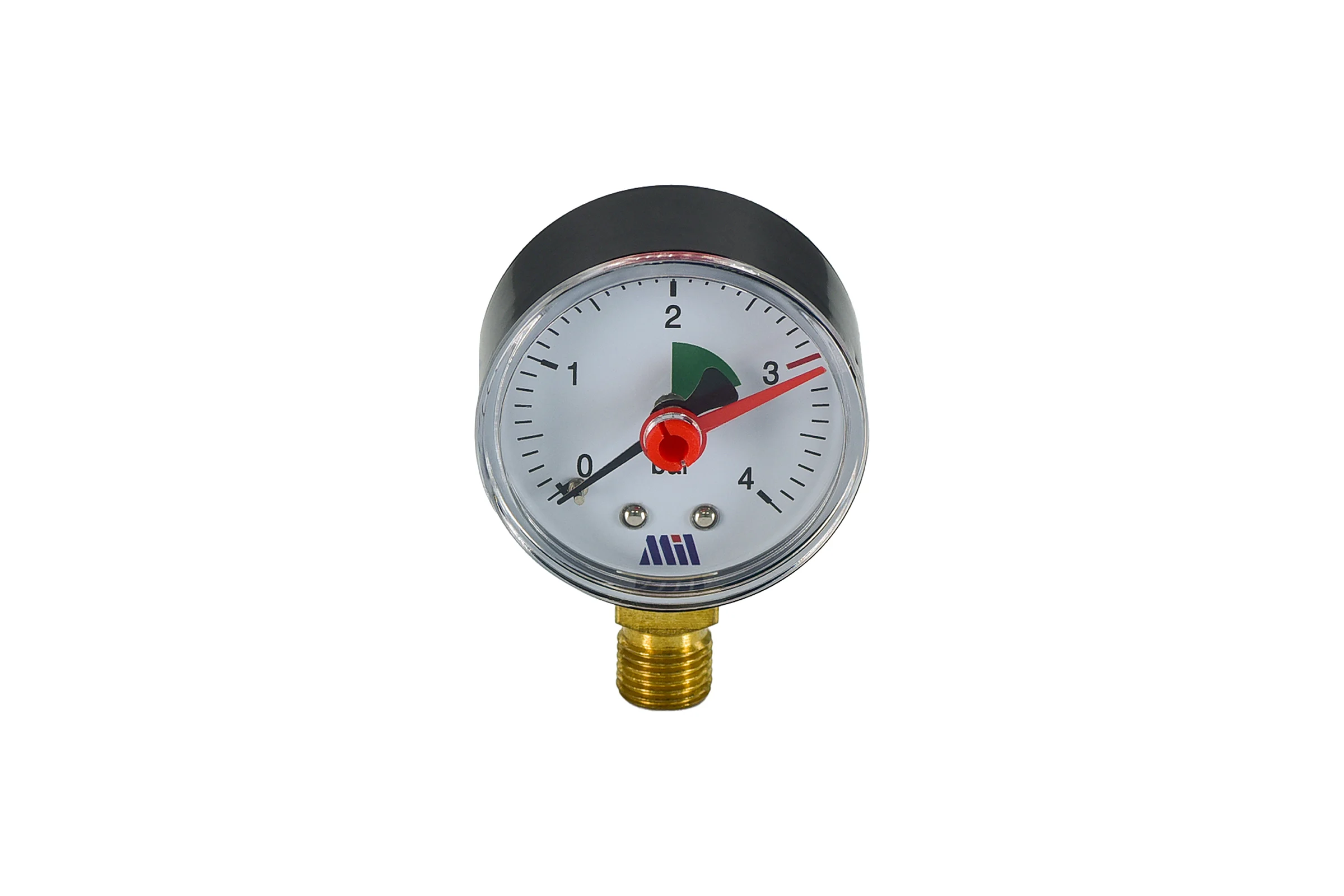 Манометр вертикальный Millennium 1/4" (50/ 4 бар) MVML140450