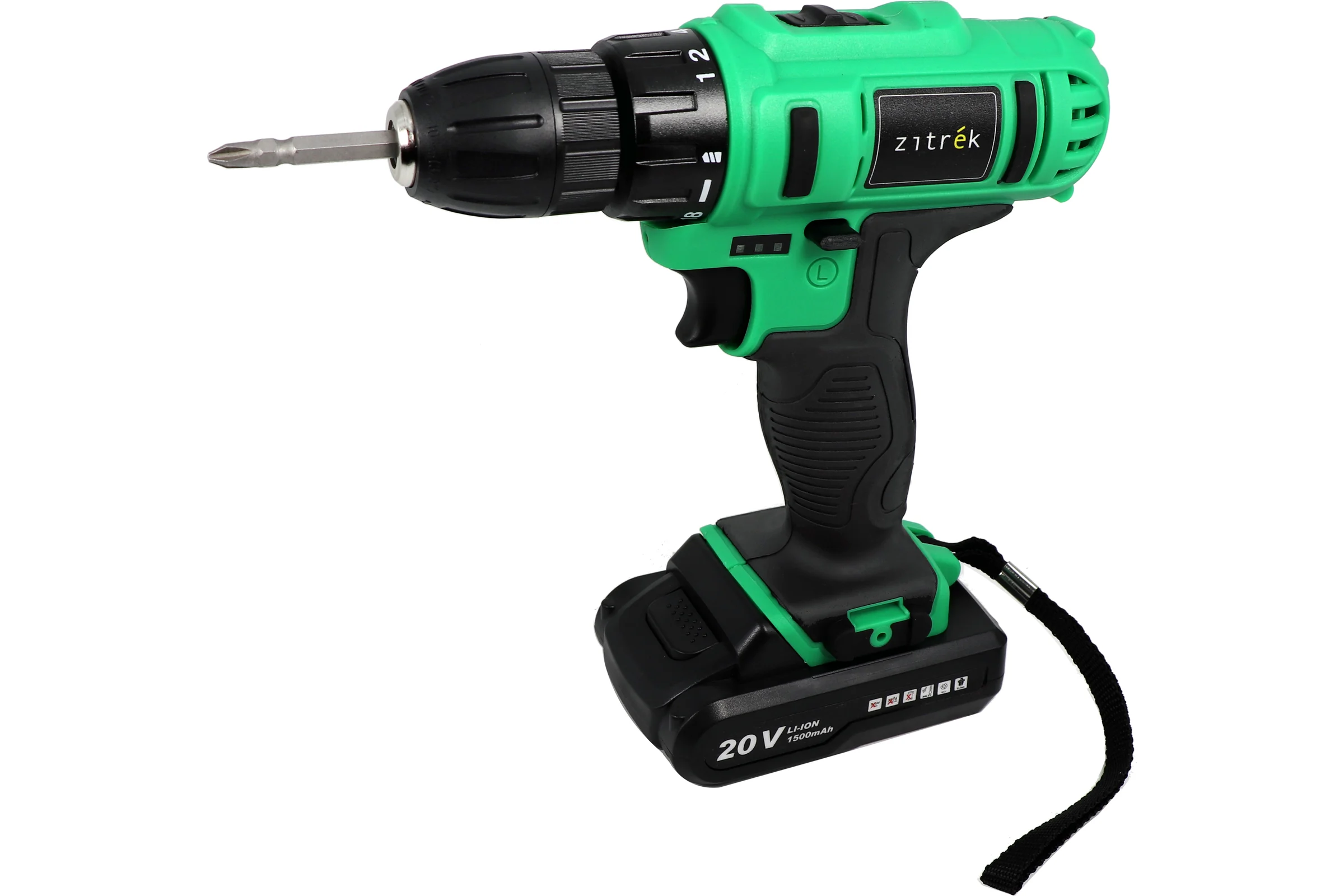 Аккумуляторная дрель-шуруповерт Zitrek Greenpower 20-Li 063-4076