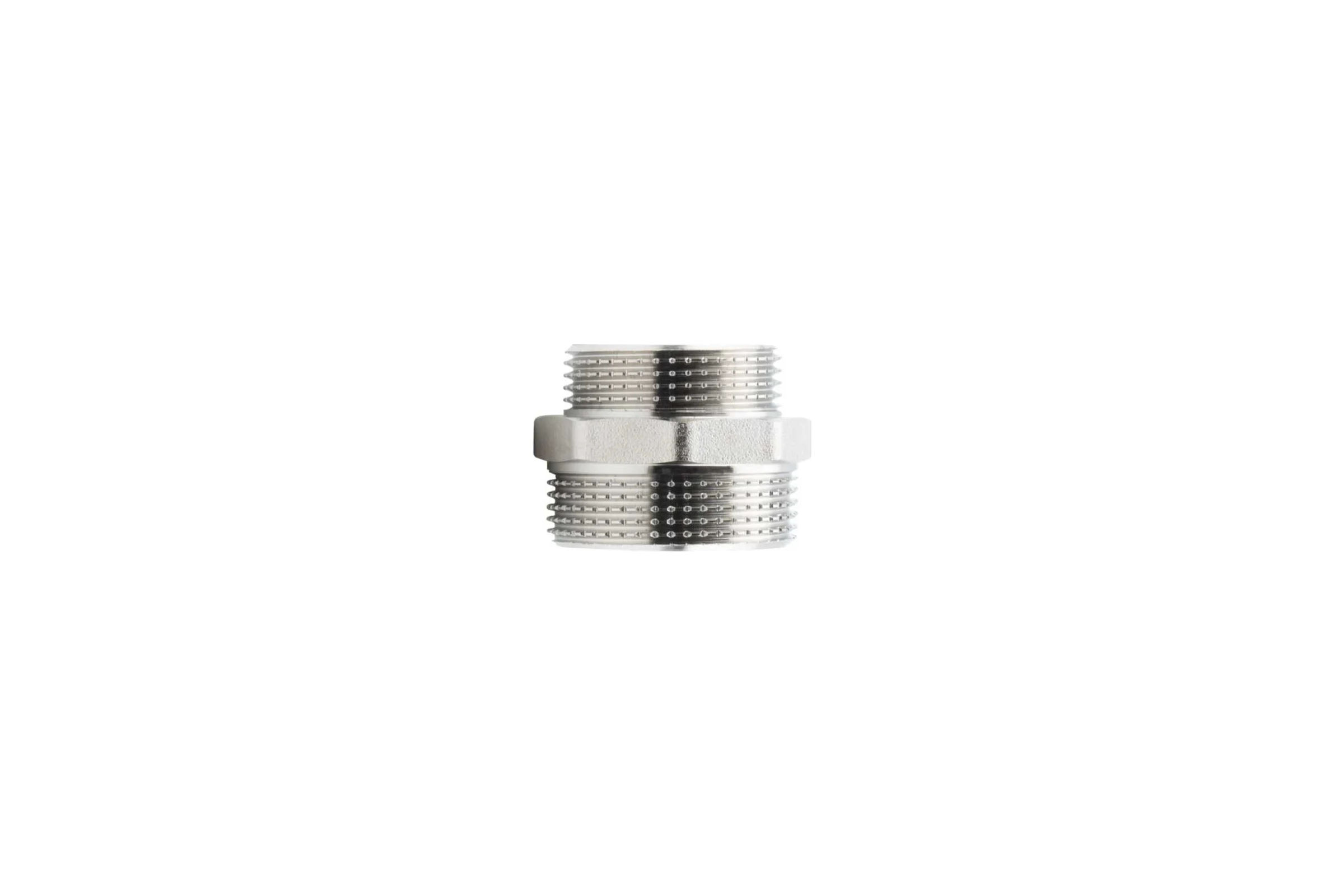 Ниппель переходной ALATO НР-НР 1 1/2"x1 1/4", латунь никелированная, 0104-4032