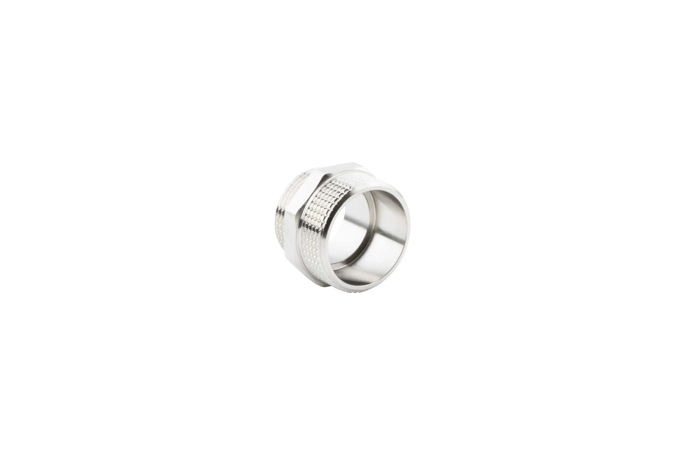 Ниппель переходной ALATO НР-НР 1 1/2"x1 1/4", латунь никелированная, 0104-4032