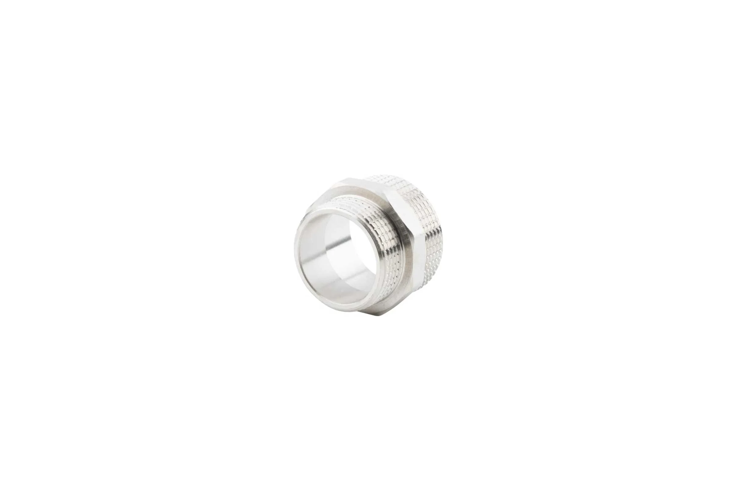 Ниппель переходной ALATO НР-НР 1 1/2"x1 1/4", латунь никелированная, 0104-4032