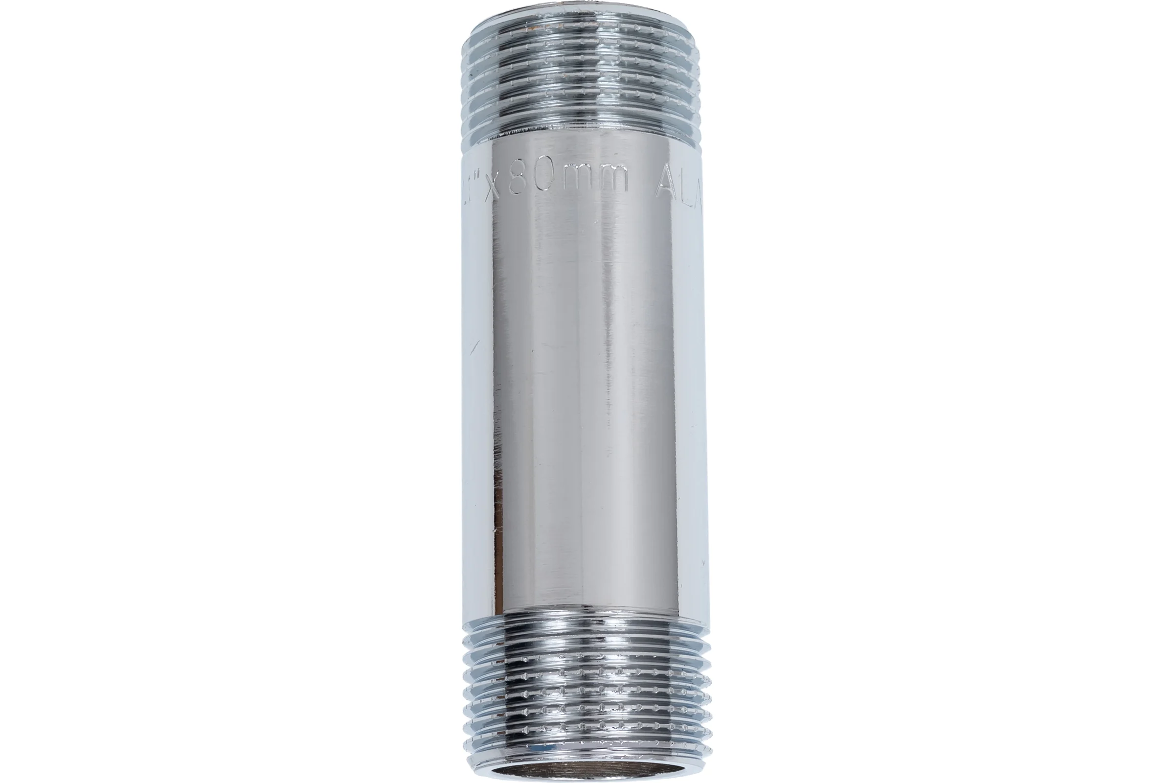 Удлинитель бочонок ALATO НР-НР 3/4", хромированный, 80мм 0126-2008