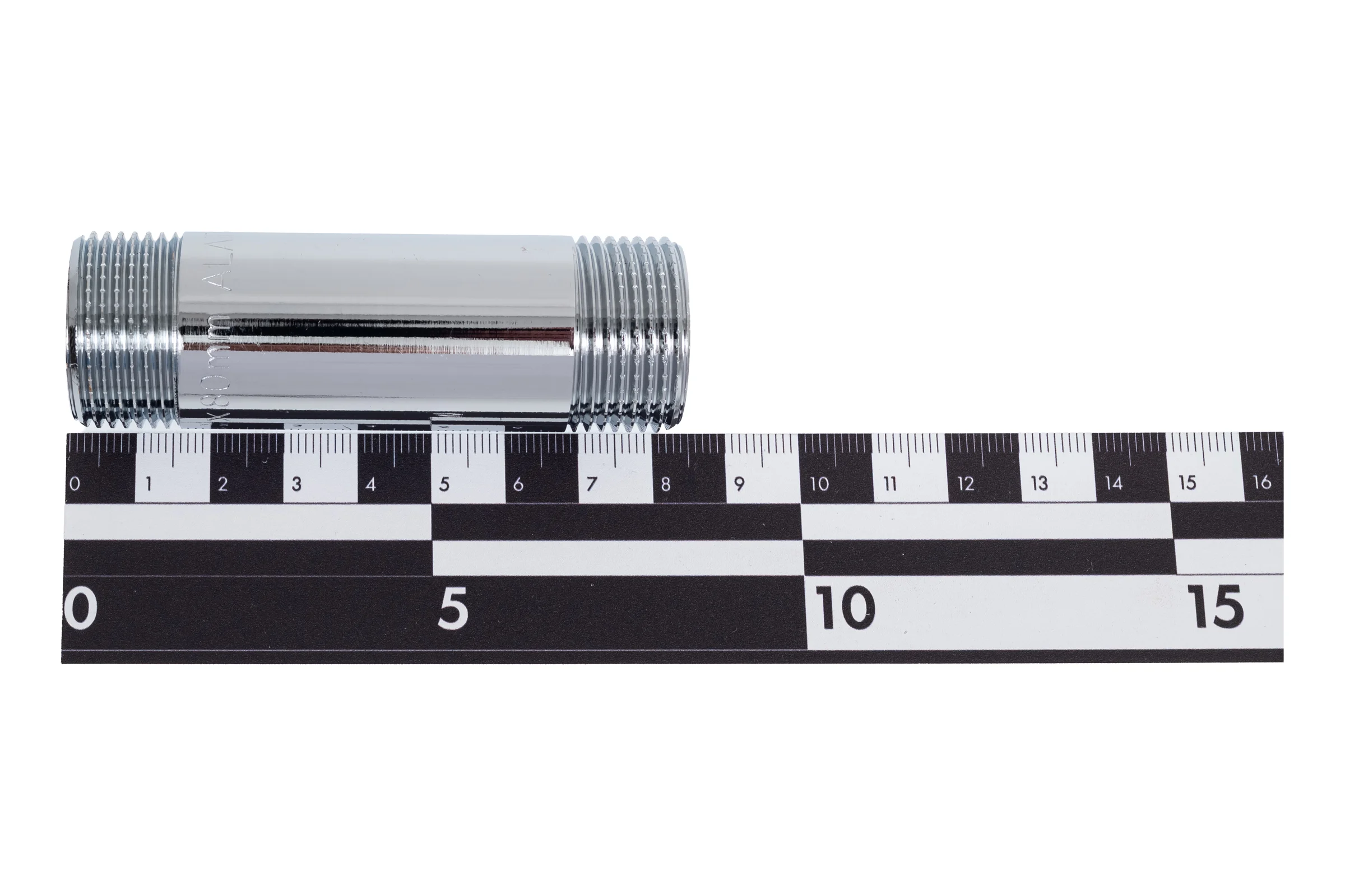 Удлинитель бочонок ALATO НР-НР 3/4", хромированный, 80мм 0126-2008