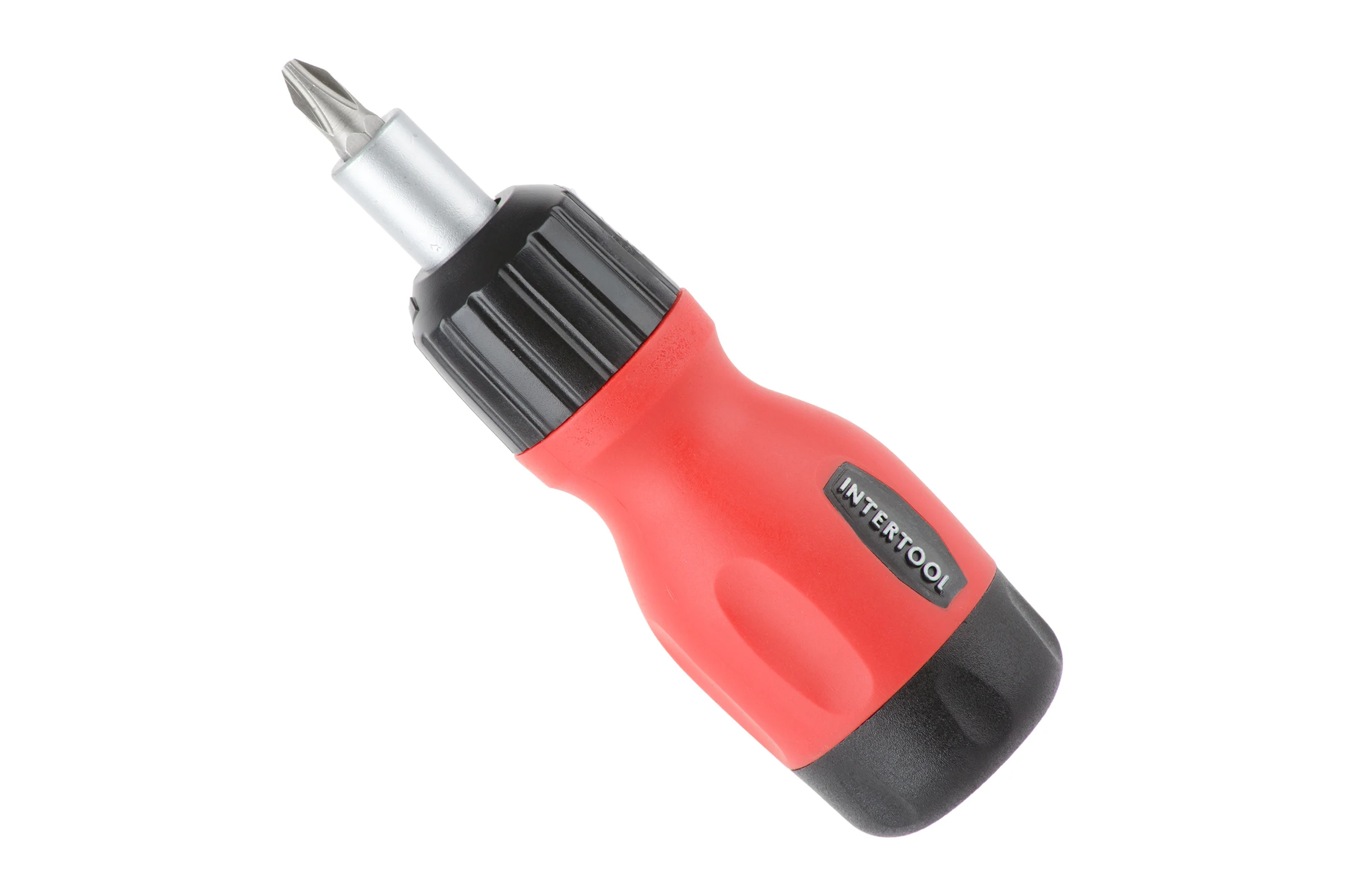 Реверсивная отвертка с комплектом насадок INTERTOOL 6ед VT-1009