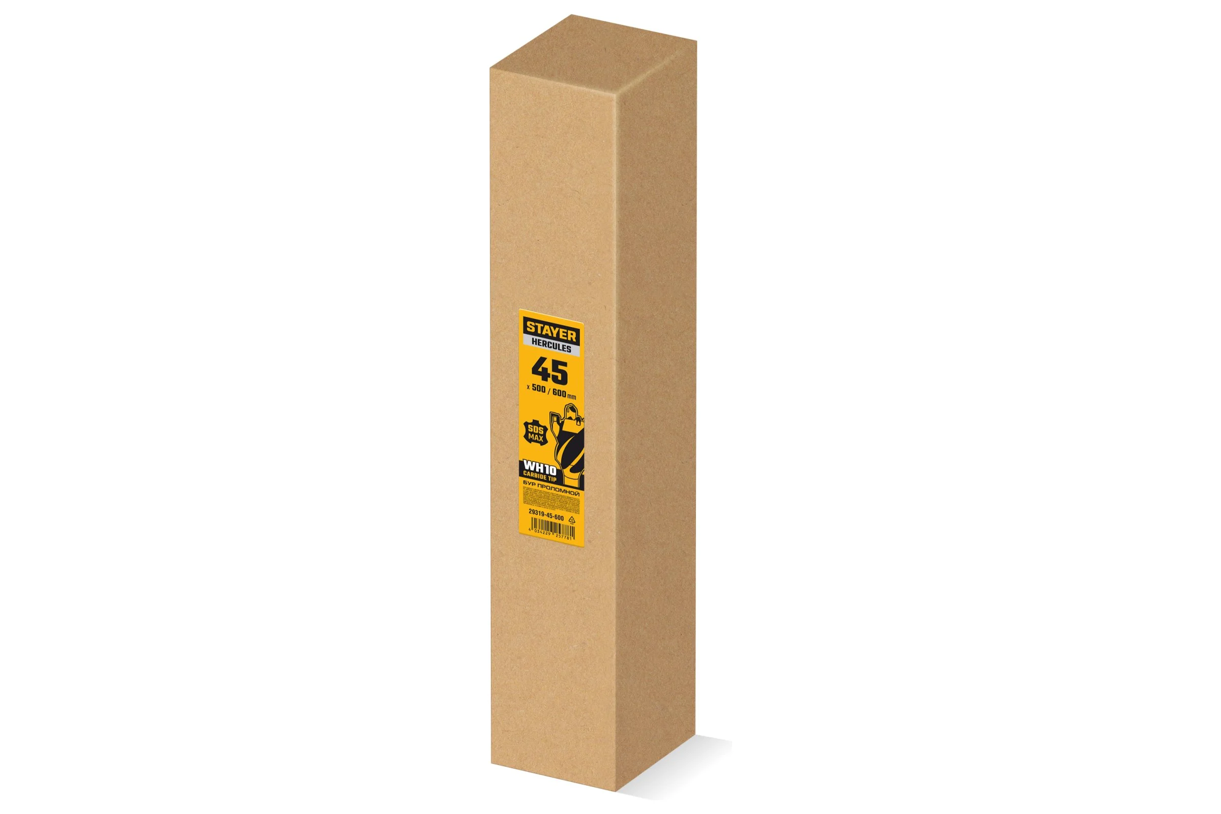 Проломной бур STAYER Hercules-4Х SDS-max 45x500/600 мм 29319-45-600