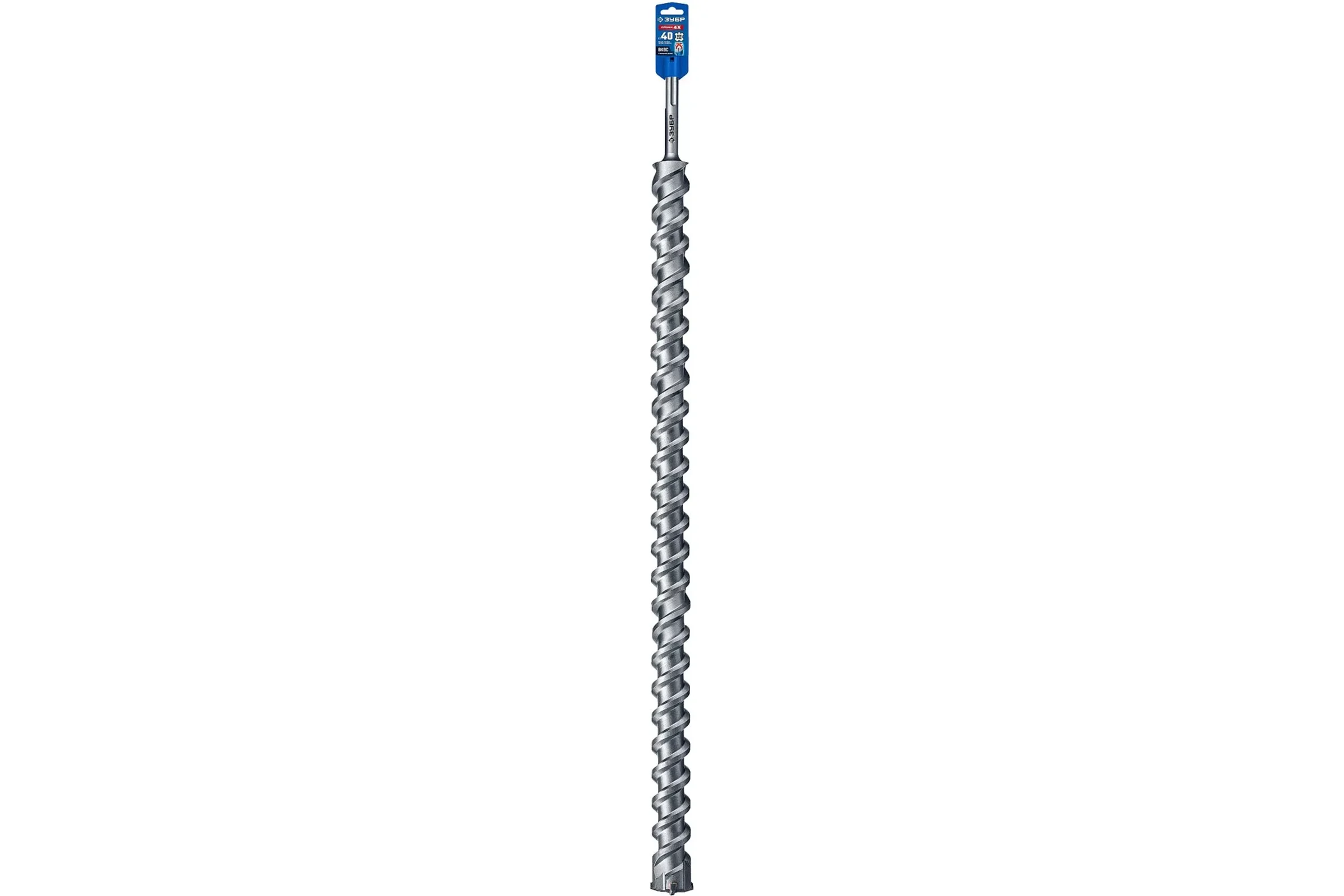 Бур ЗУБР Профи-4Х SDS-max 40x1380/1500 мм 29350-1380-40