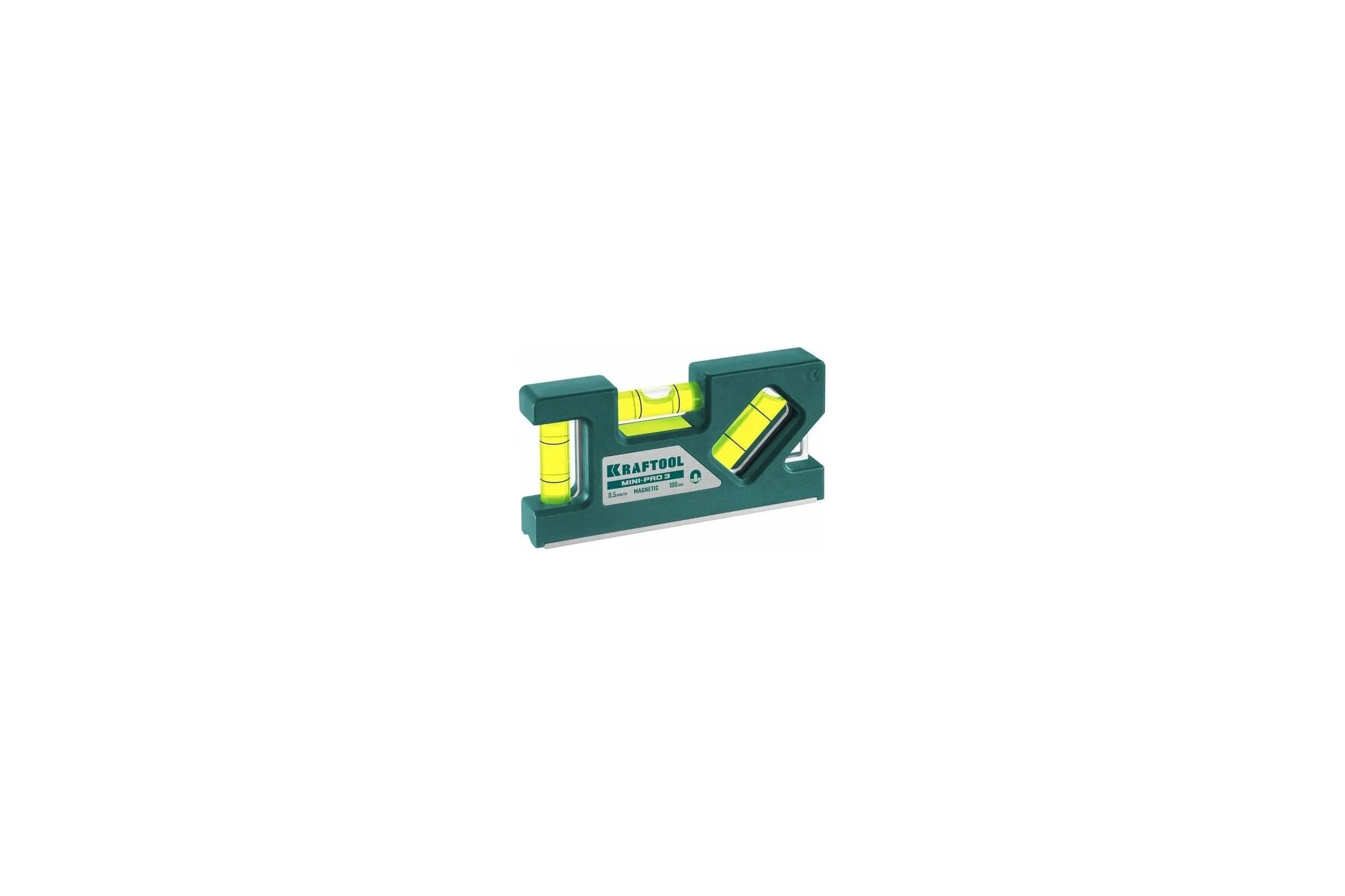 Магнитный компактный уровень KRAFTOOL 100 мм Mini-Pro 3 34861-010