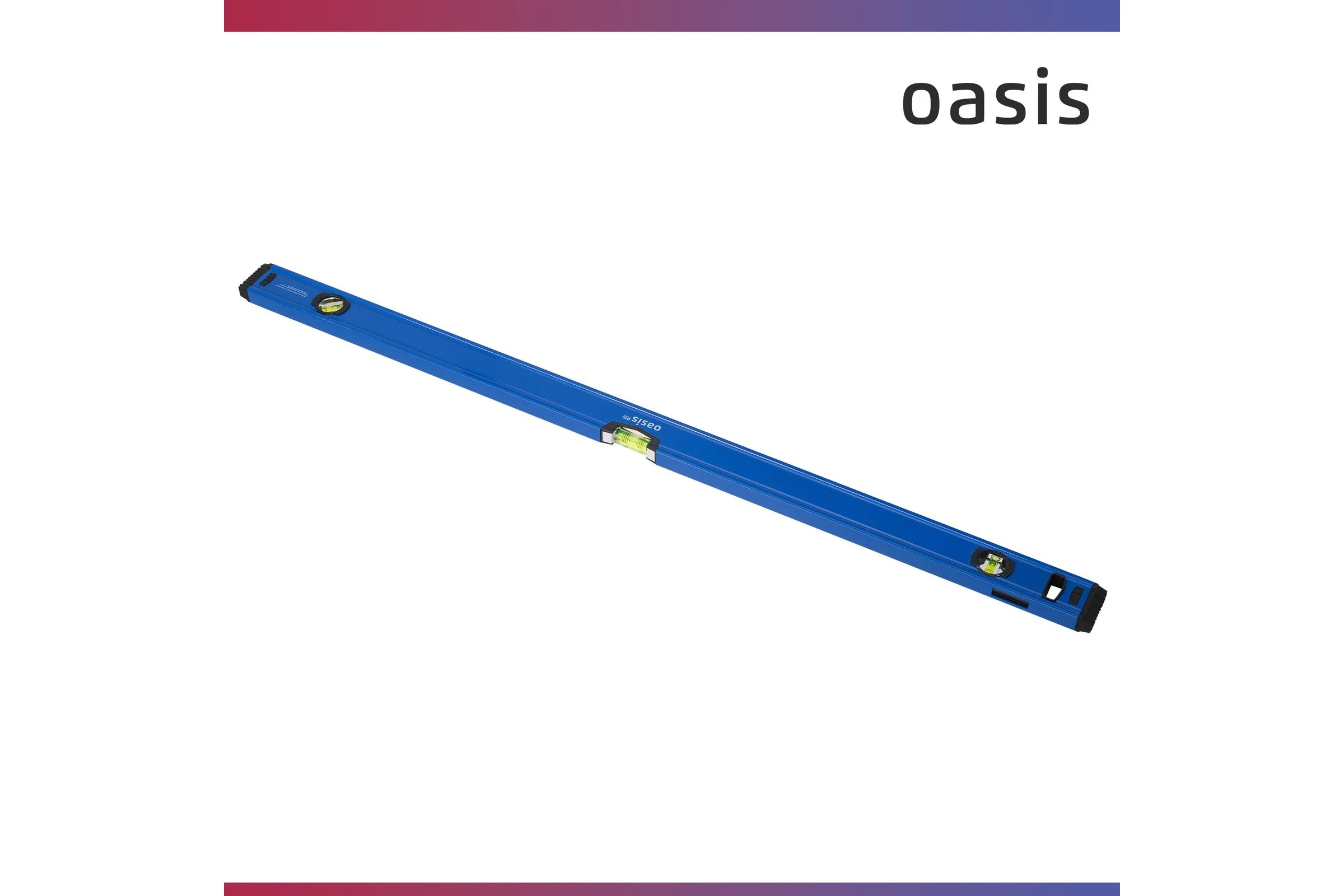 Уровень алюминиевый коробчатый Oasis Pro 1000 мм, магнитный с зеркальным глазком 103040500021
