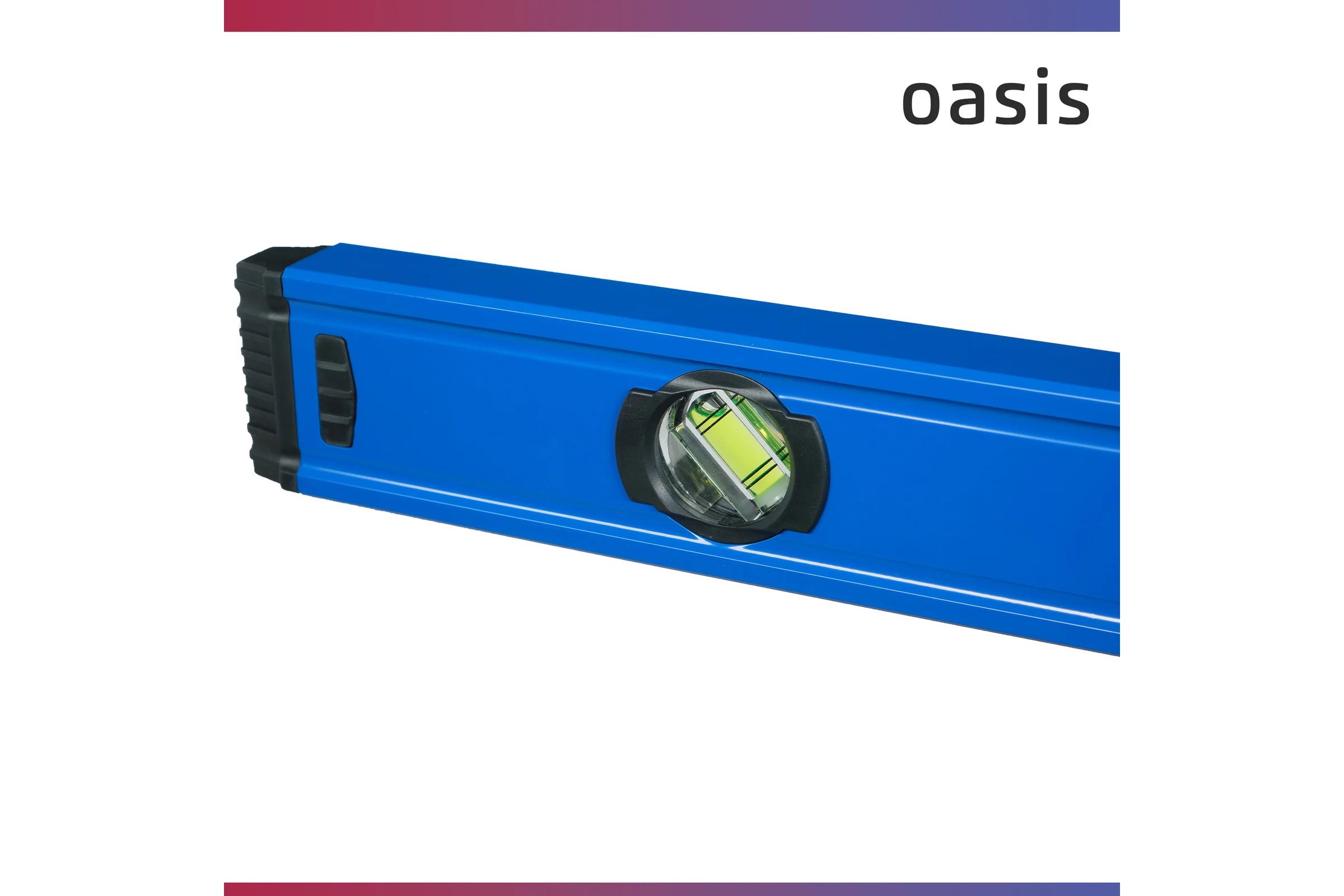 Уровень алюминиевый коробчатый Oasis Pro 1000 мм, магнитный с зеркальным глазком 103040500021