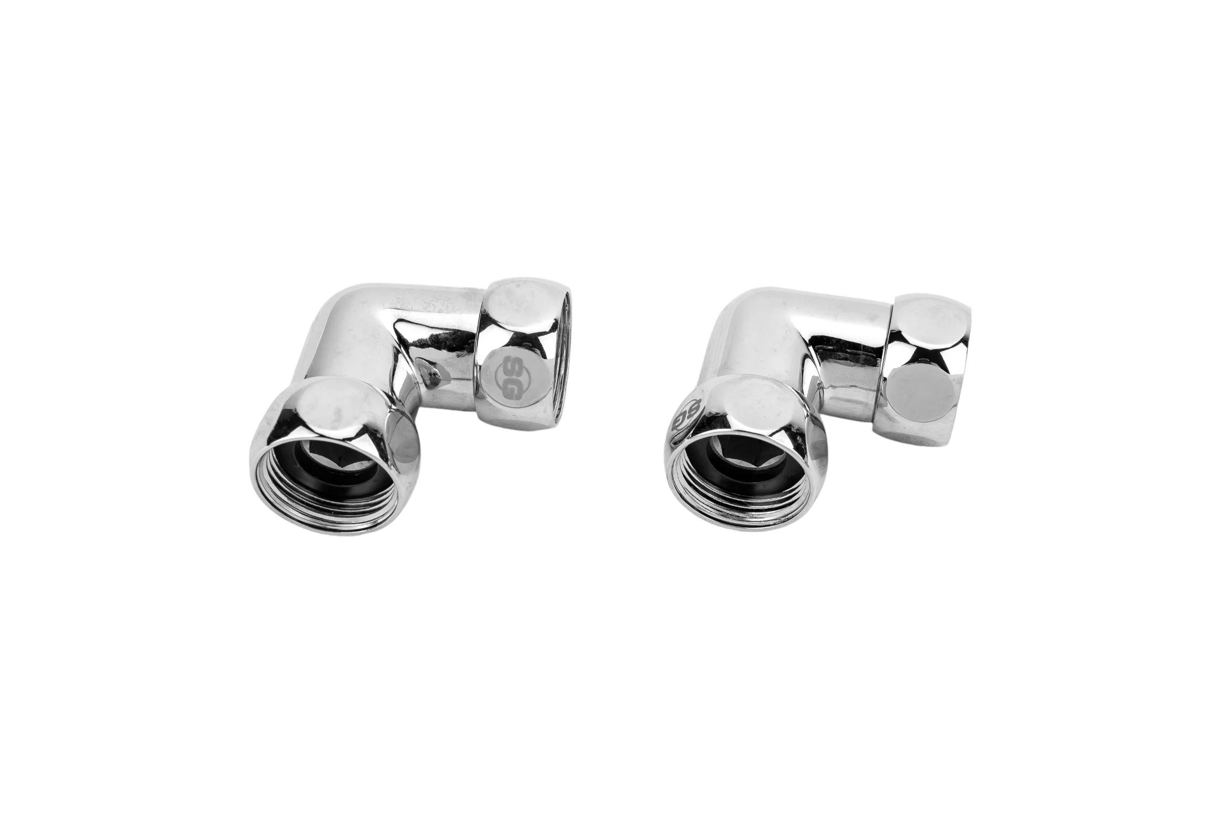 Уголок для полотенцесушителя SG  г/г 3/4"х3/4", хром, 2 шт 740SCH0505