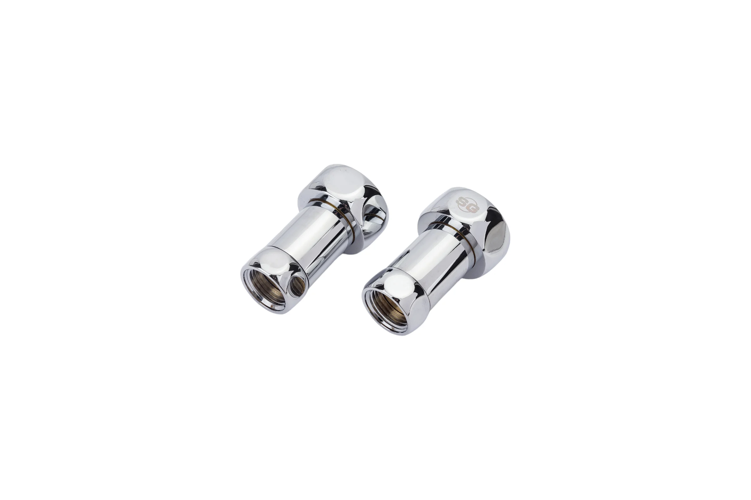Прямое соединение для полотенцесушителя SG г/г 1"х1/2", хром, 2 шт 730SCH1004