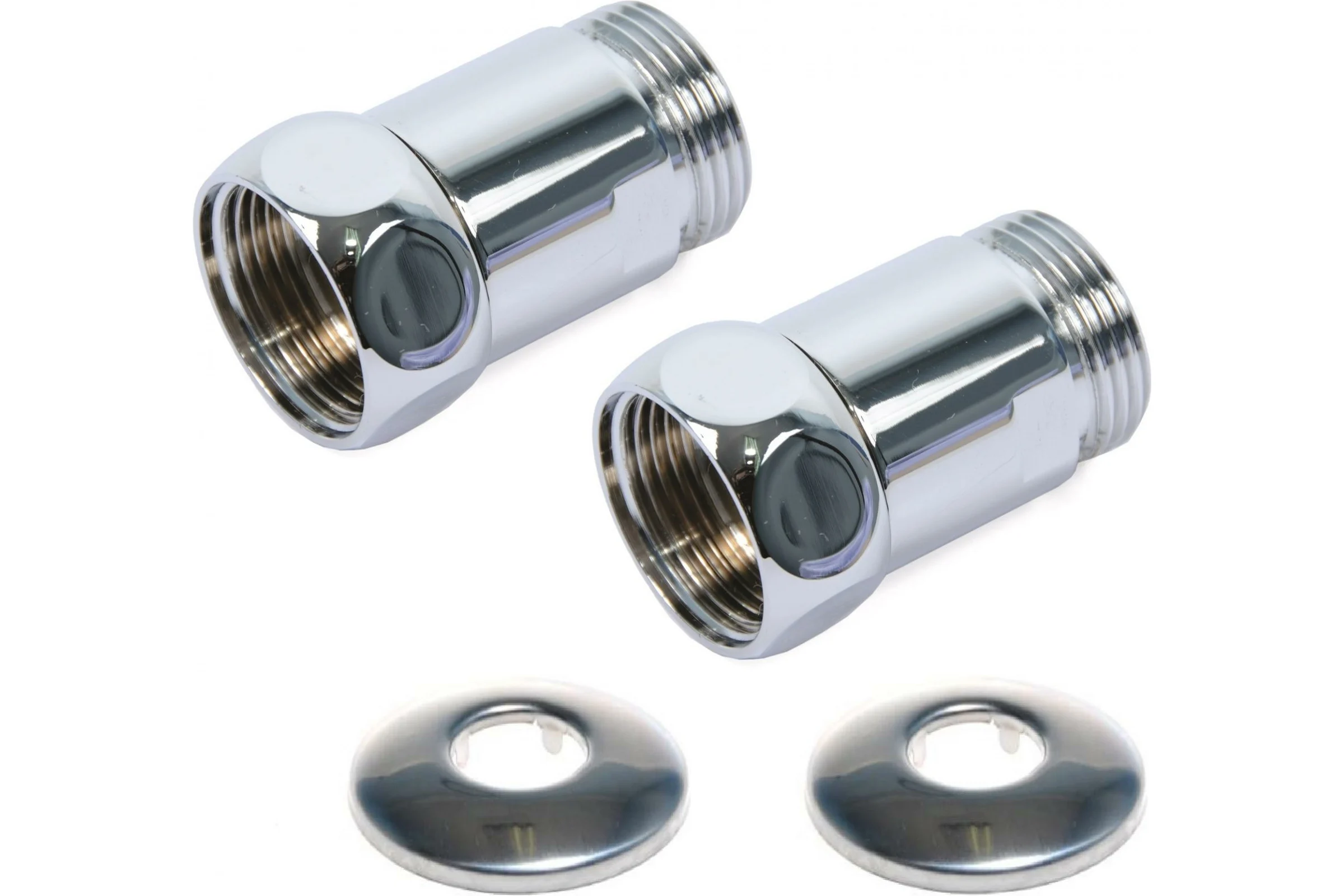 Прямое соединение для полотенцесушителя SG г/ш 3/4"х3/4", хром, 2 шт 731SCH0505