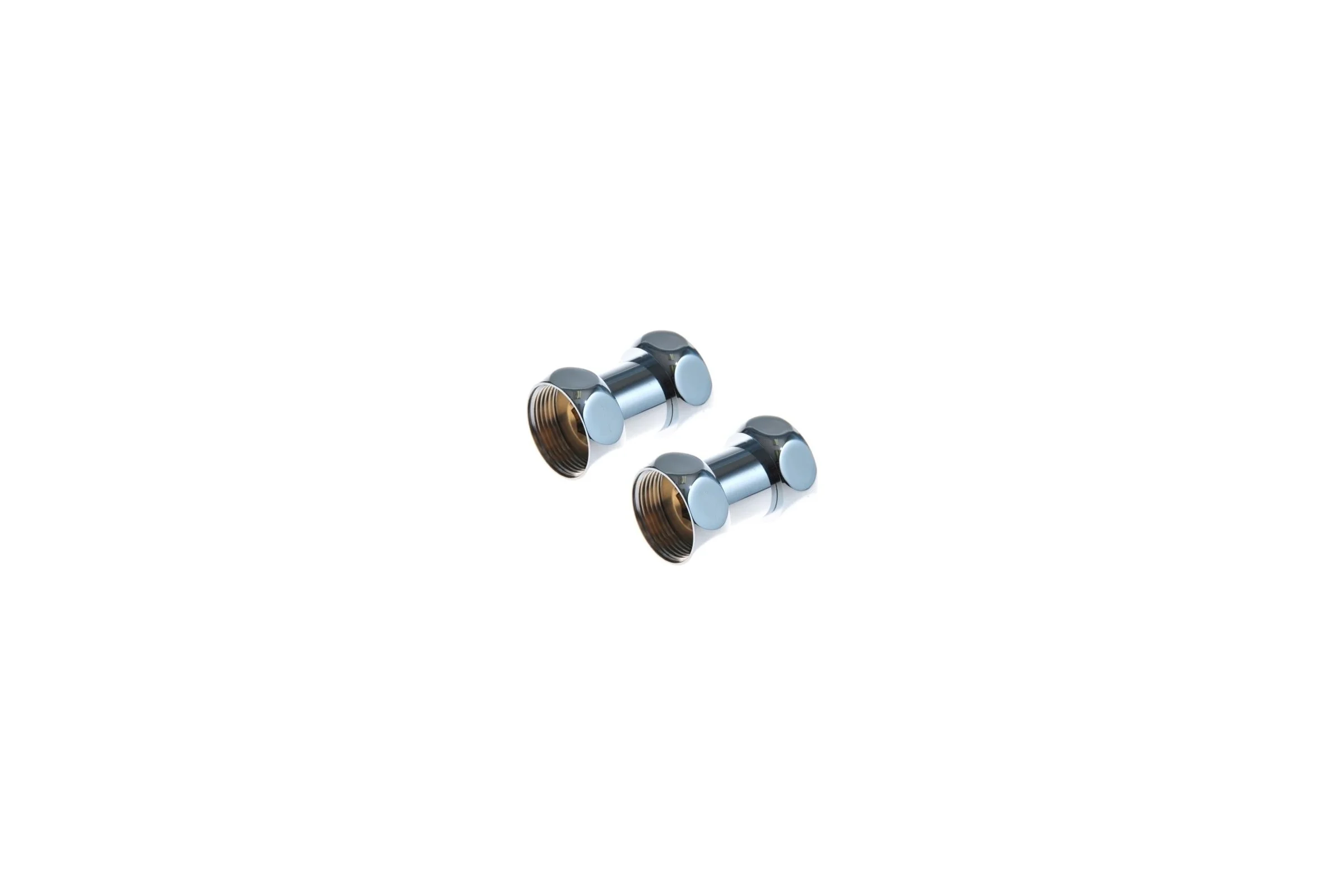 Прямое соединение для полотенцесушителя SG г/г 3/4"х3/4", хром, 2 шт 730SCH0505