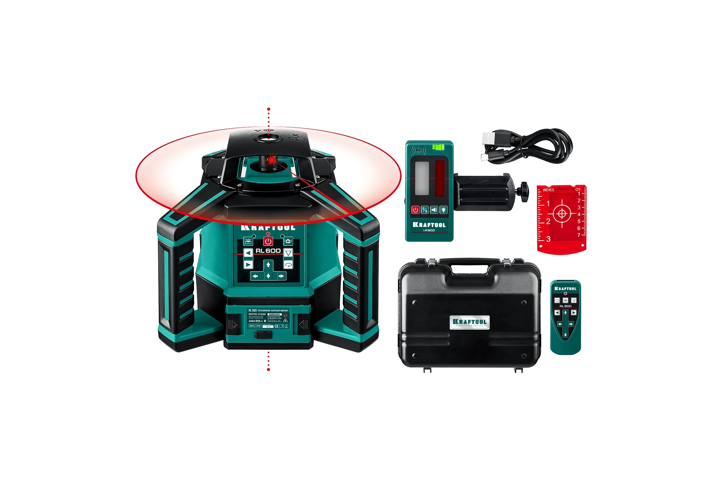 Ротационный лазерный нивелир KRAFTOOL RL600 34600_z01