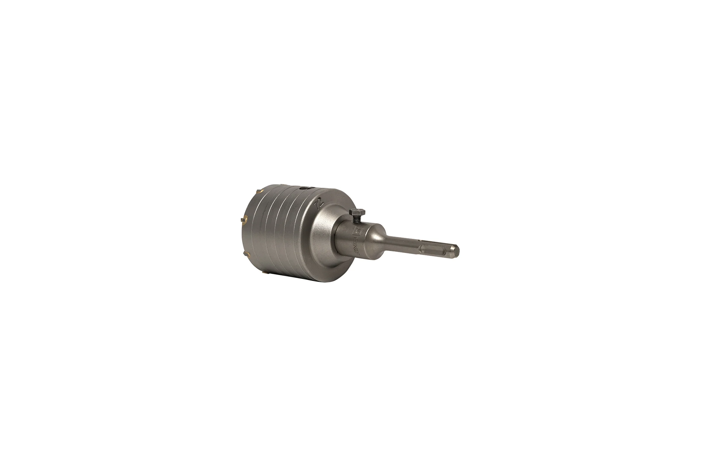 Коронка буровая по бетону с оснасткой Master TCT-72 (72 мм; М22; SDS-plus) EKF tct-72-m22