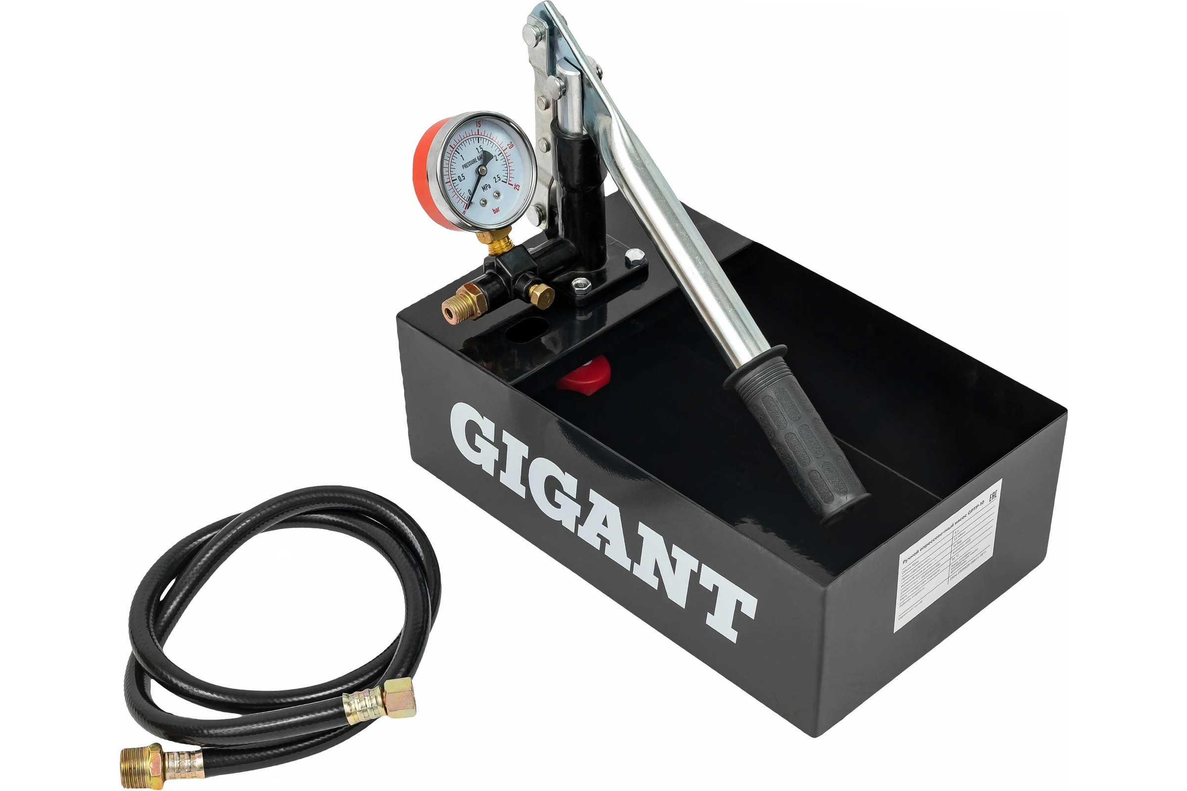 Ручной опрессовочный насос Gigant 10 бар GPTP-10