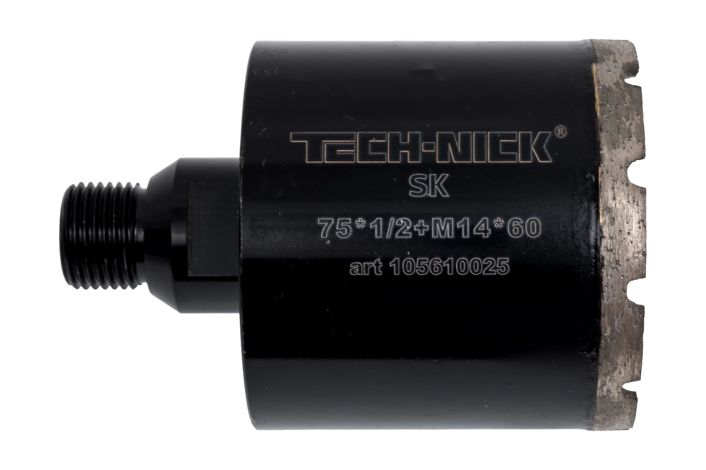 Коронка алмазная, спекание 75х60 мм, 1/2/M14 SK TECH-NICK 105610025