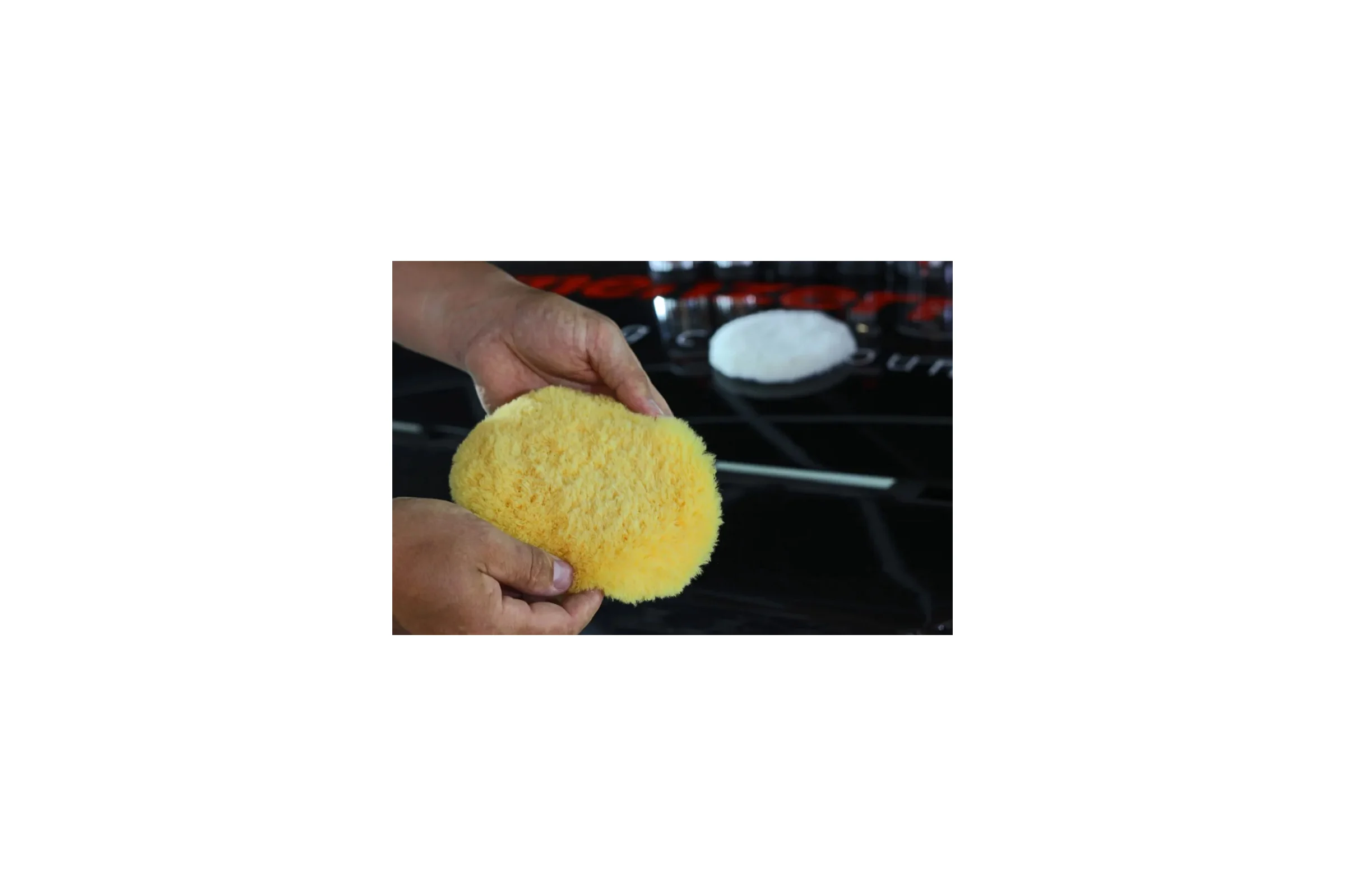 Диск полировальный из натурального меха желтый Menzerna 150 мм Velcro, OS150VB/Y/S OS150VB/Y/SP