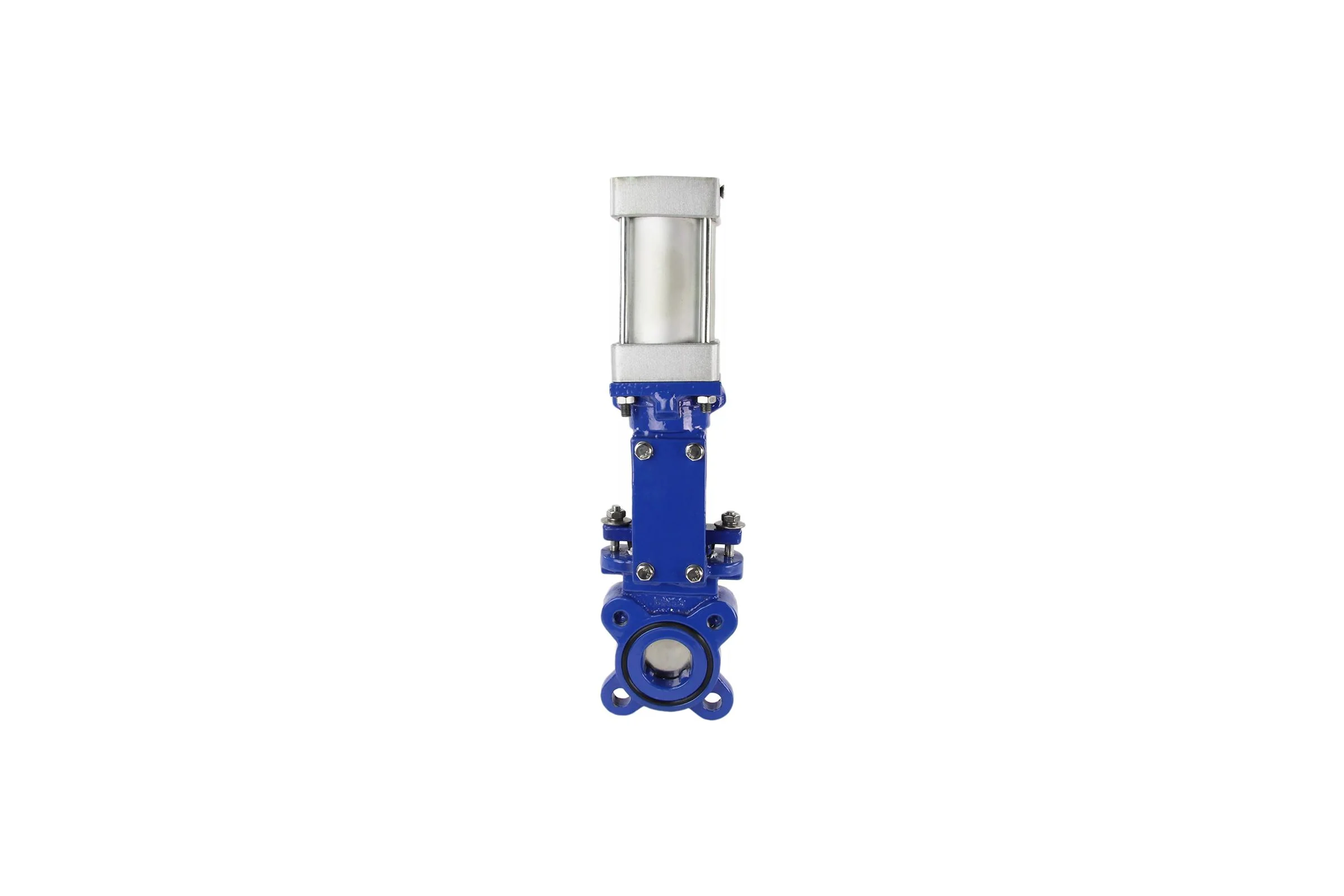 Шиберная задвижка DN.ru GGG40-SS304-EPDM-2W-DA Ду50 Ру10 пневмопривод D040-03045