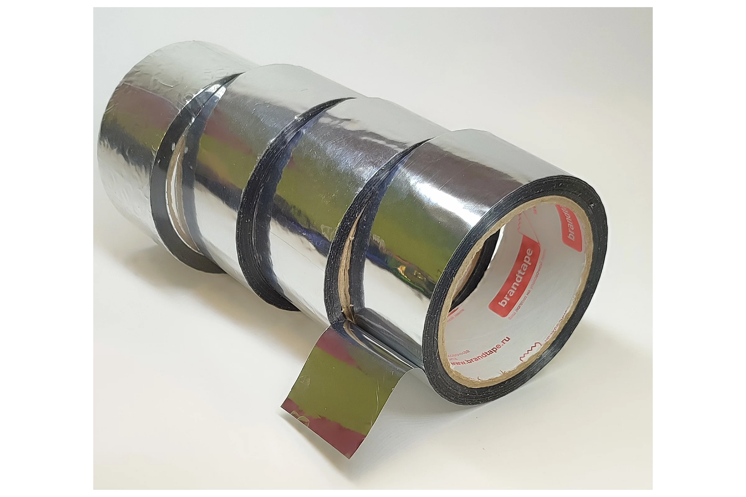 Металлизированная клейкая лента Brandtape 48мм х 50м (упаковка 4 шт.) 4631177460890