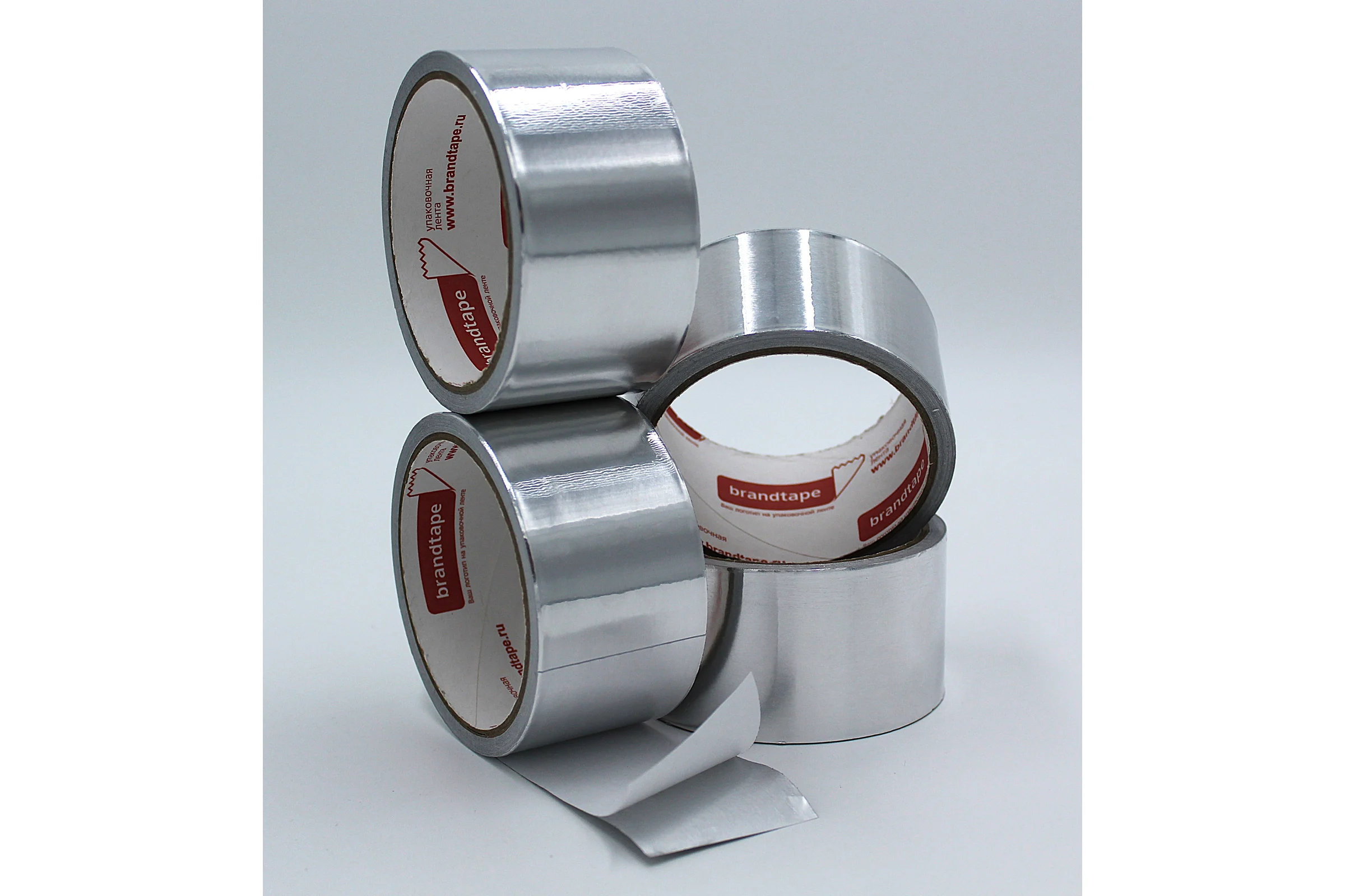 Алюминиевая клейка лента Brandtape 48мм х 10м (упаковка 4 шт.) 4631177460838