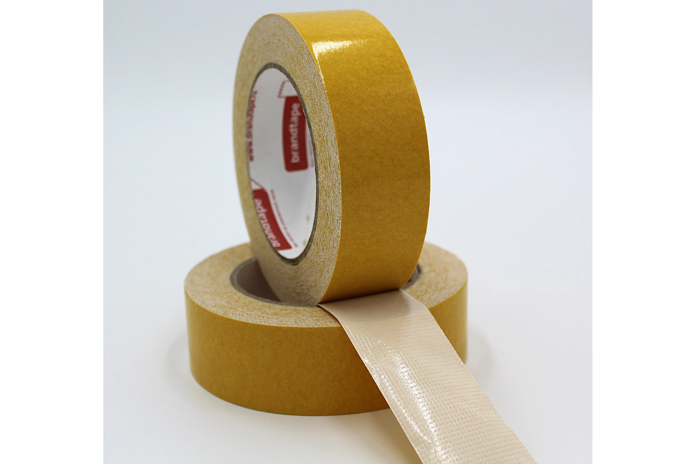 Двухсторонняя клейкая лента Brandtape ткань 36мм х 25м (упаковка 1 шт.) 4631177461026