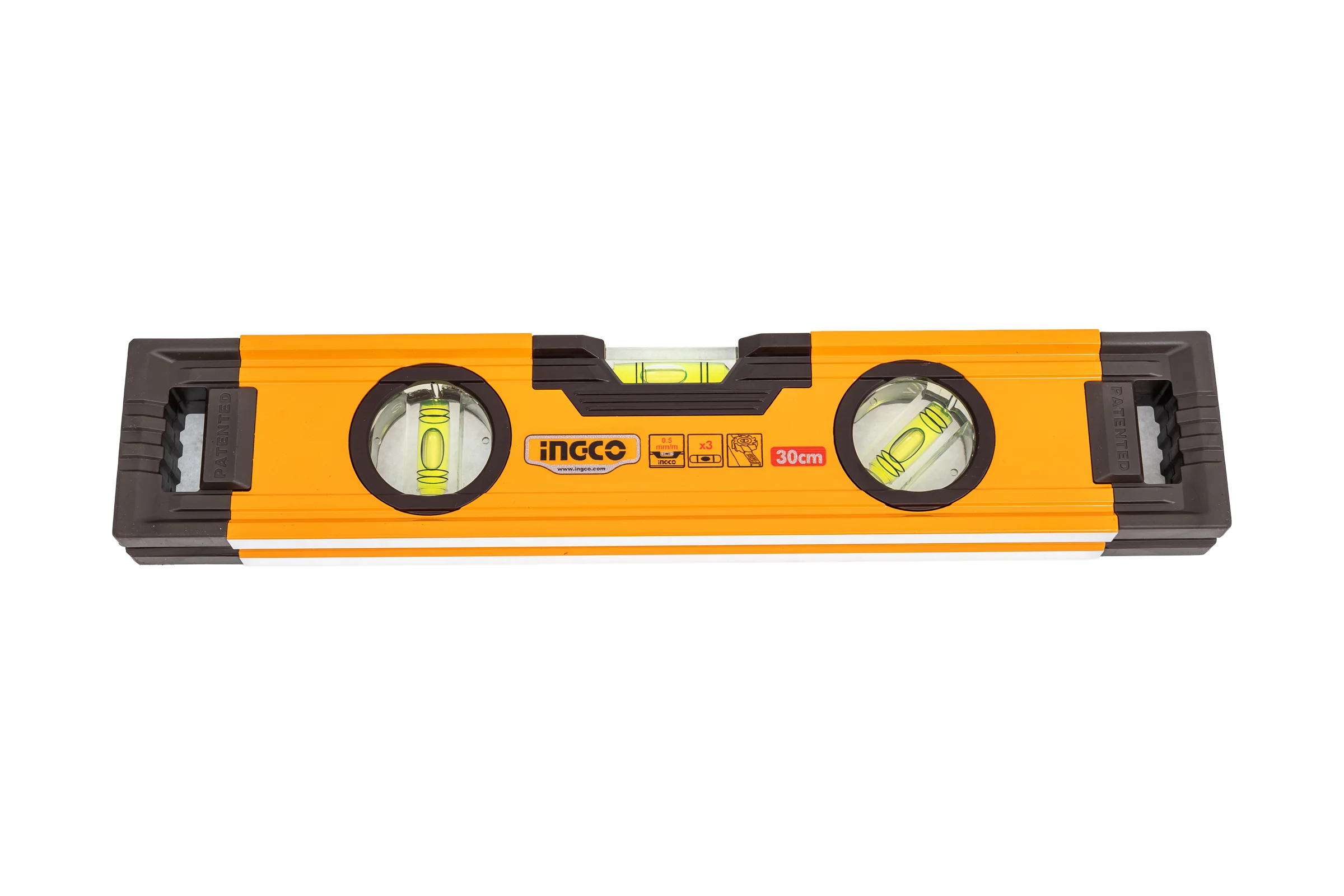 Алюминиевый фрезерованный уровень INGCO INDUSTRIAL 300 мм HSL08030