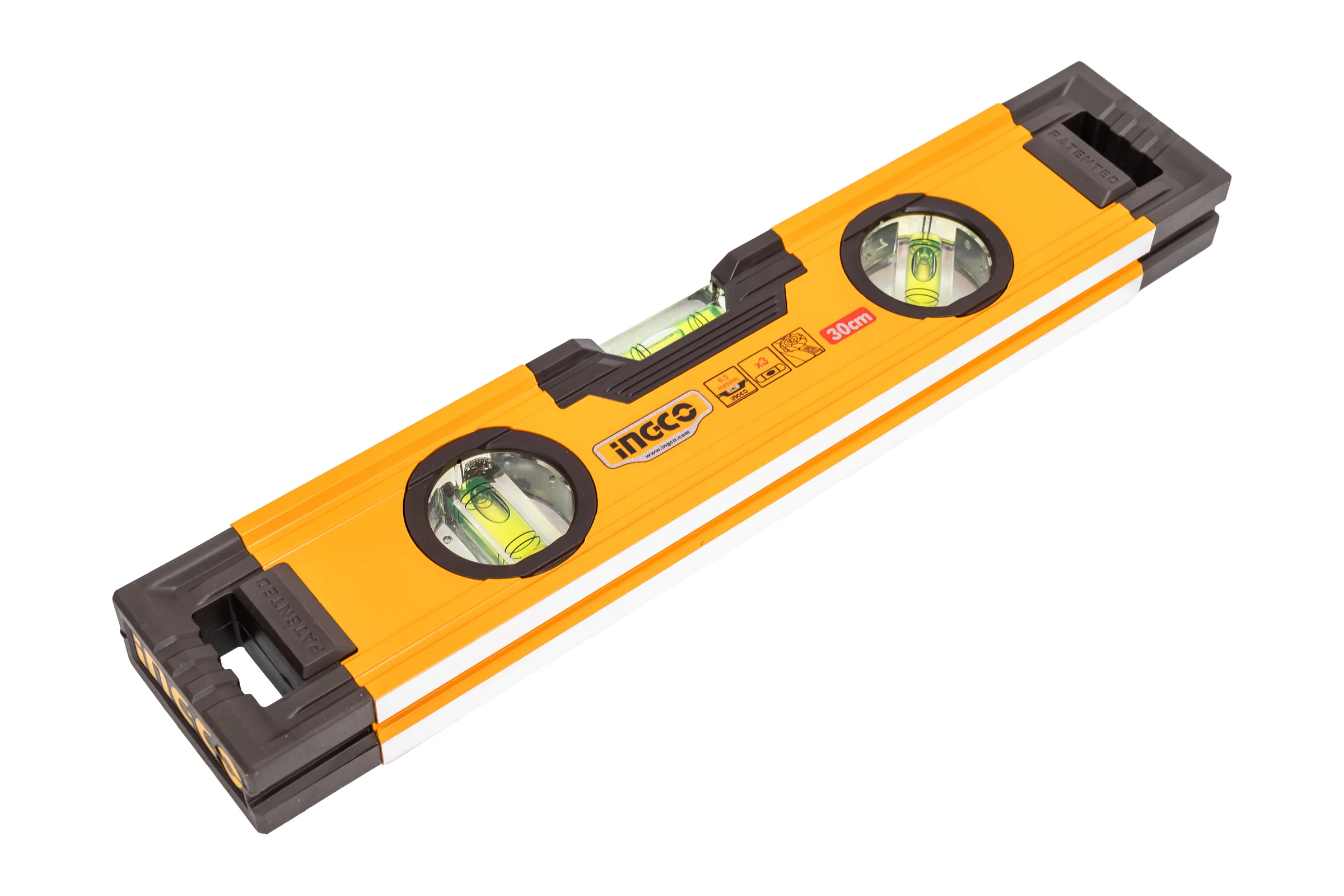 Алюминиевый фрезерованный уровень INGCO INDUSTRIAL 300 мм HSL08030