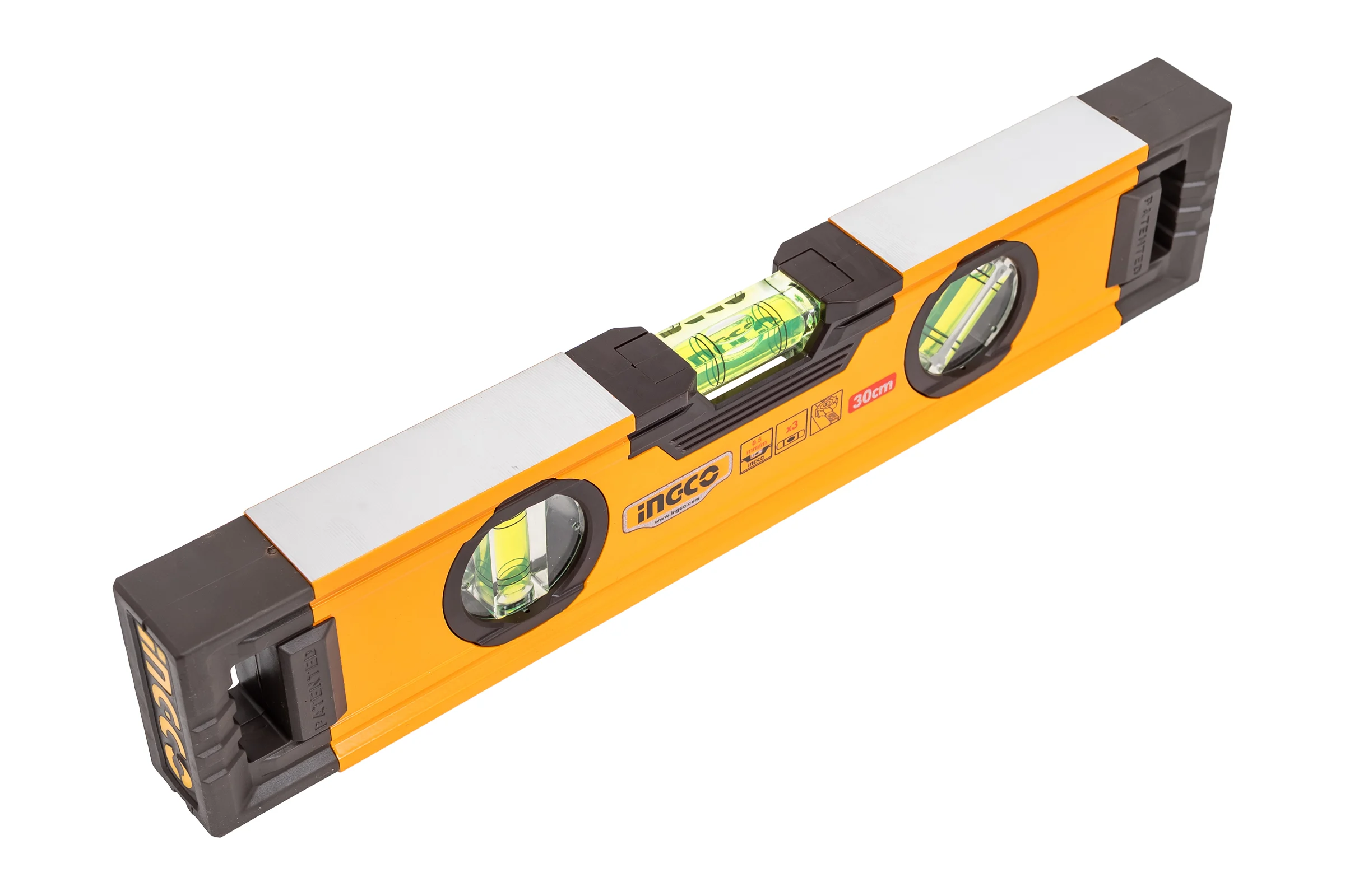 Алюминиевый фрезерованный уровень INGCO INDUSTRIAL 300 мм HSL08030