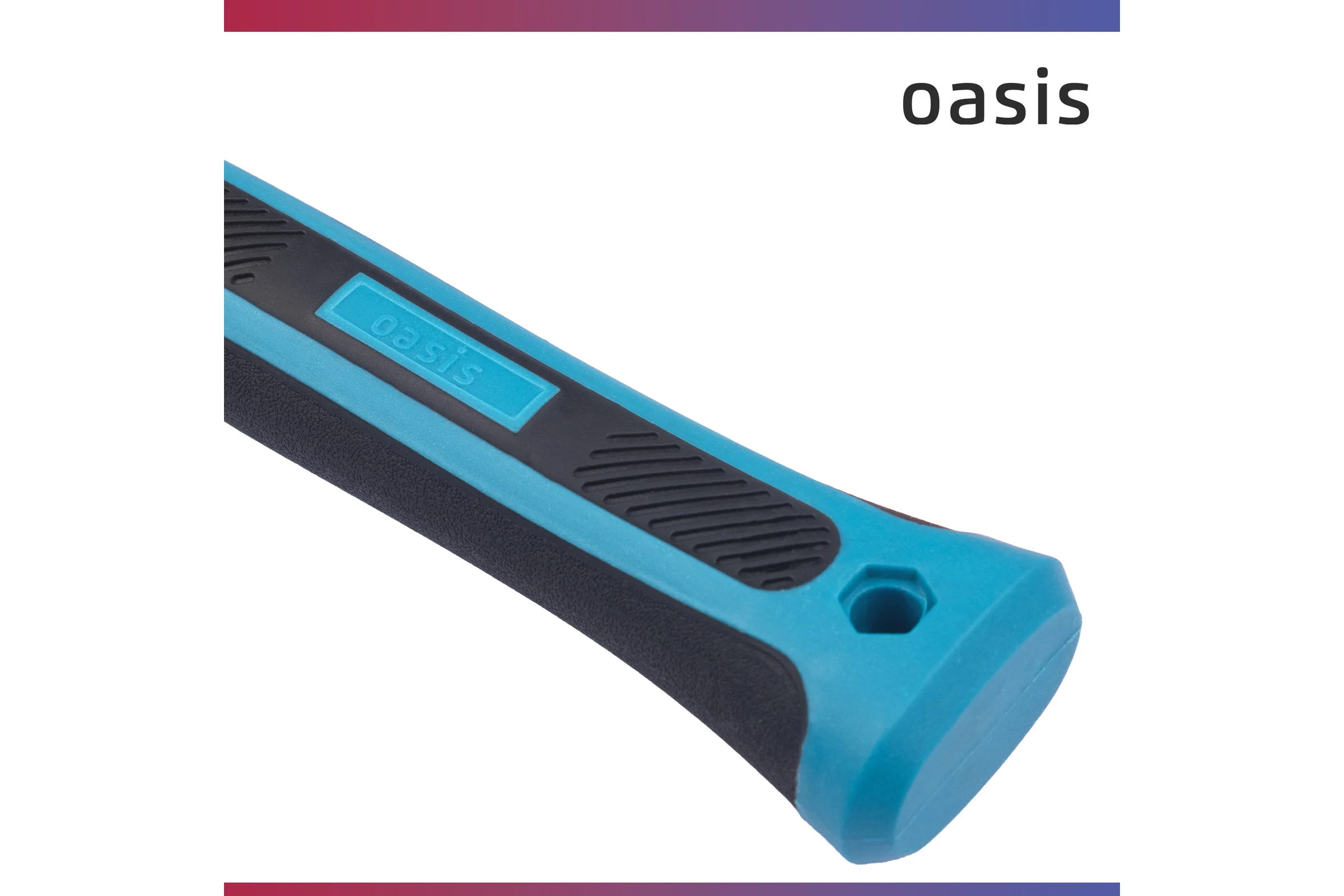 Молоток слесарный OASIS с обрезиненной фибергласовой рукояткой, 500 г 103010602011