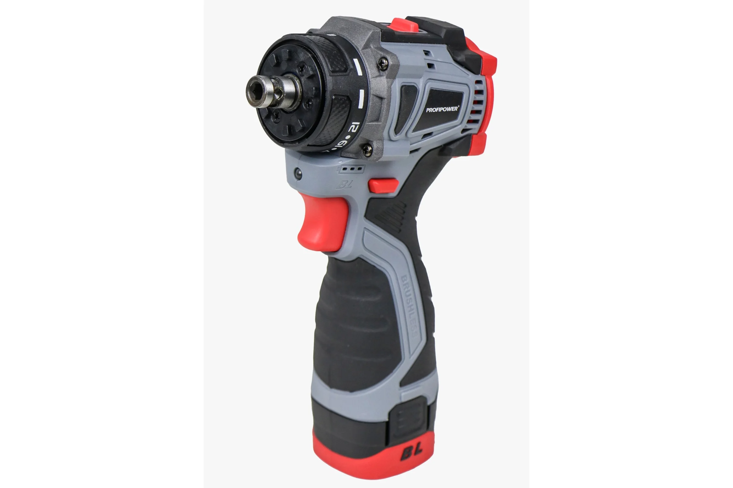 Аккумуляторный бесщеточный шуруповерт Profipower Комби BL-161C (16В, 40Нм, Li-ion 2шт, 2.0Ач, 2 скорости, 0.8-10мм, З/У, в кейсе) E0249