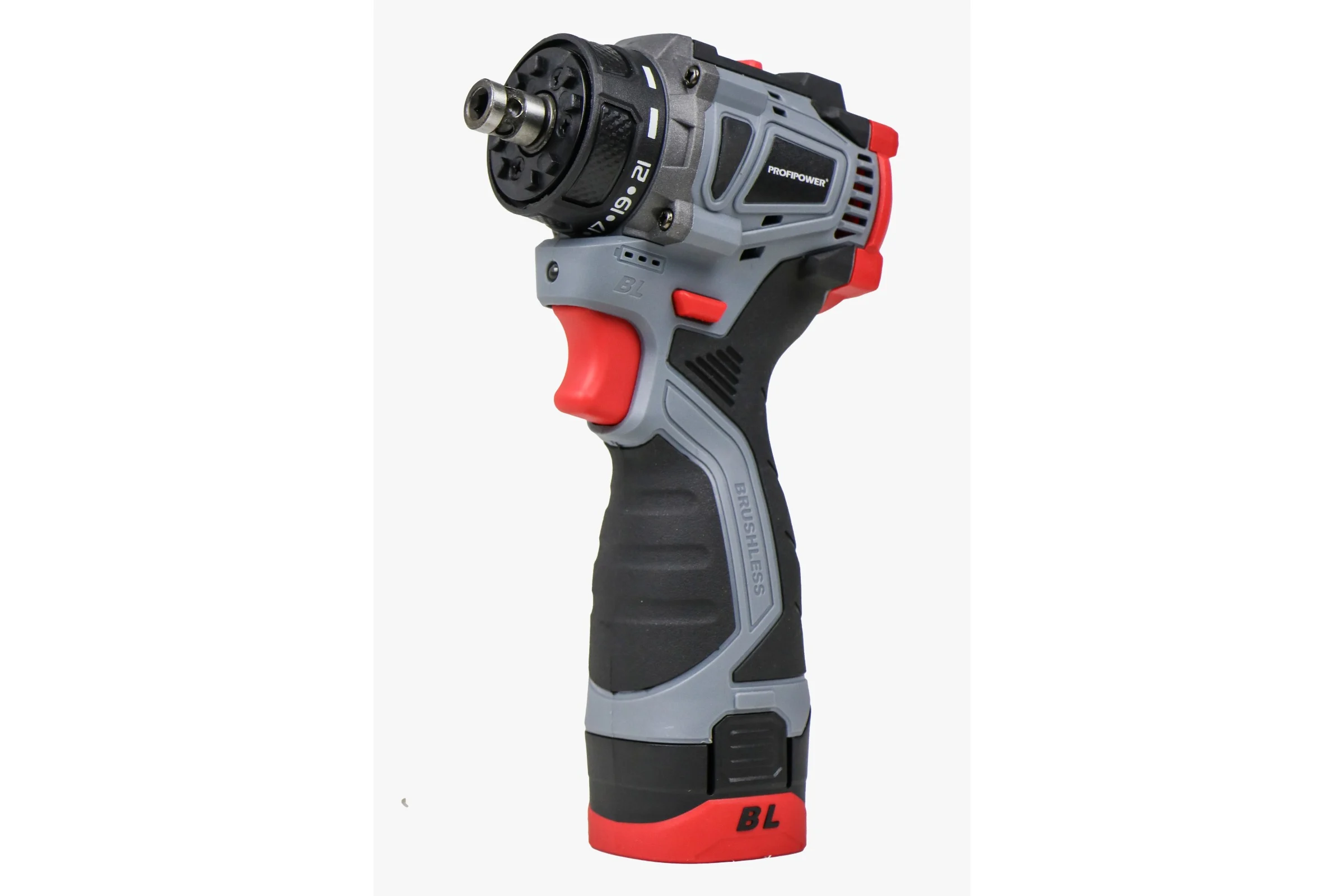 Аккумуляторный бесщеточный шуруповерт Profipower Комби BL-161C (16В, 40Нм, Li-ion 2шт, 2.0Ач, 2 скорости, 0.8-10мм, З/У, в кейсе) E0249