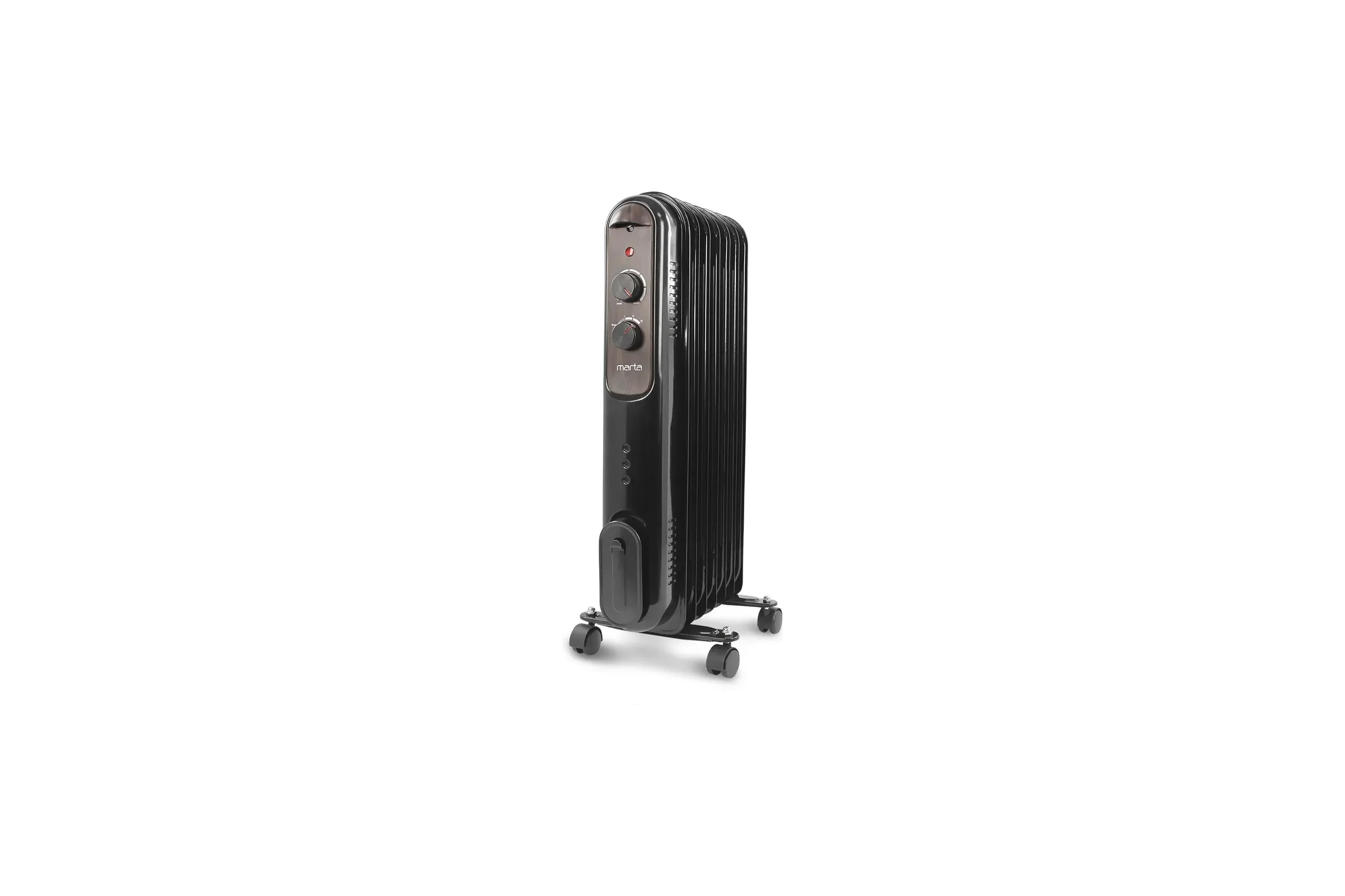 Масляный обогреватель MARTA MT-OH2430A черный жемчуг 38308