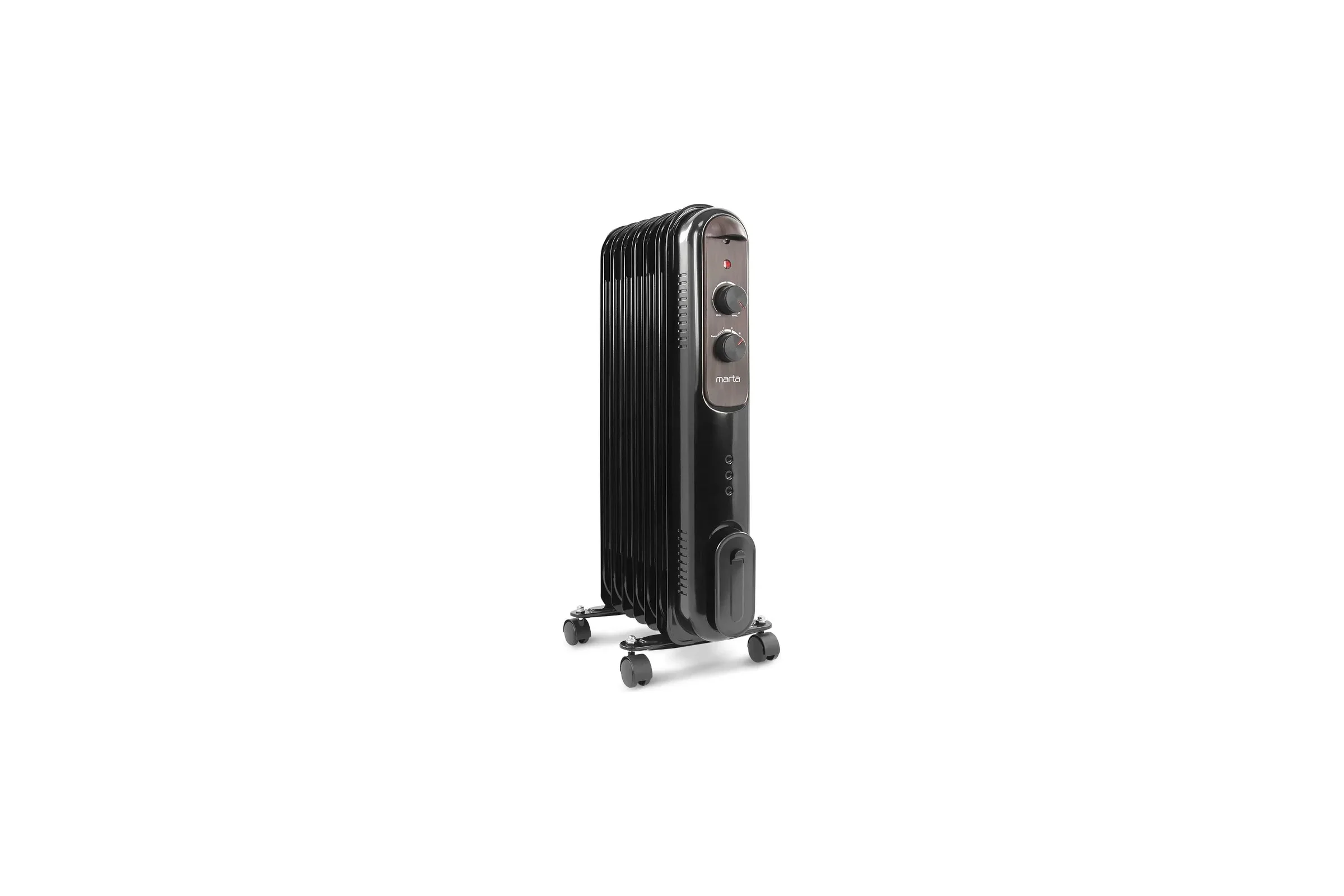 Масляный обогреватель MARTA MT-OH2430A черный жемчуг 38308
