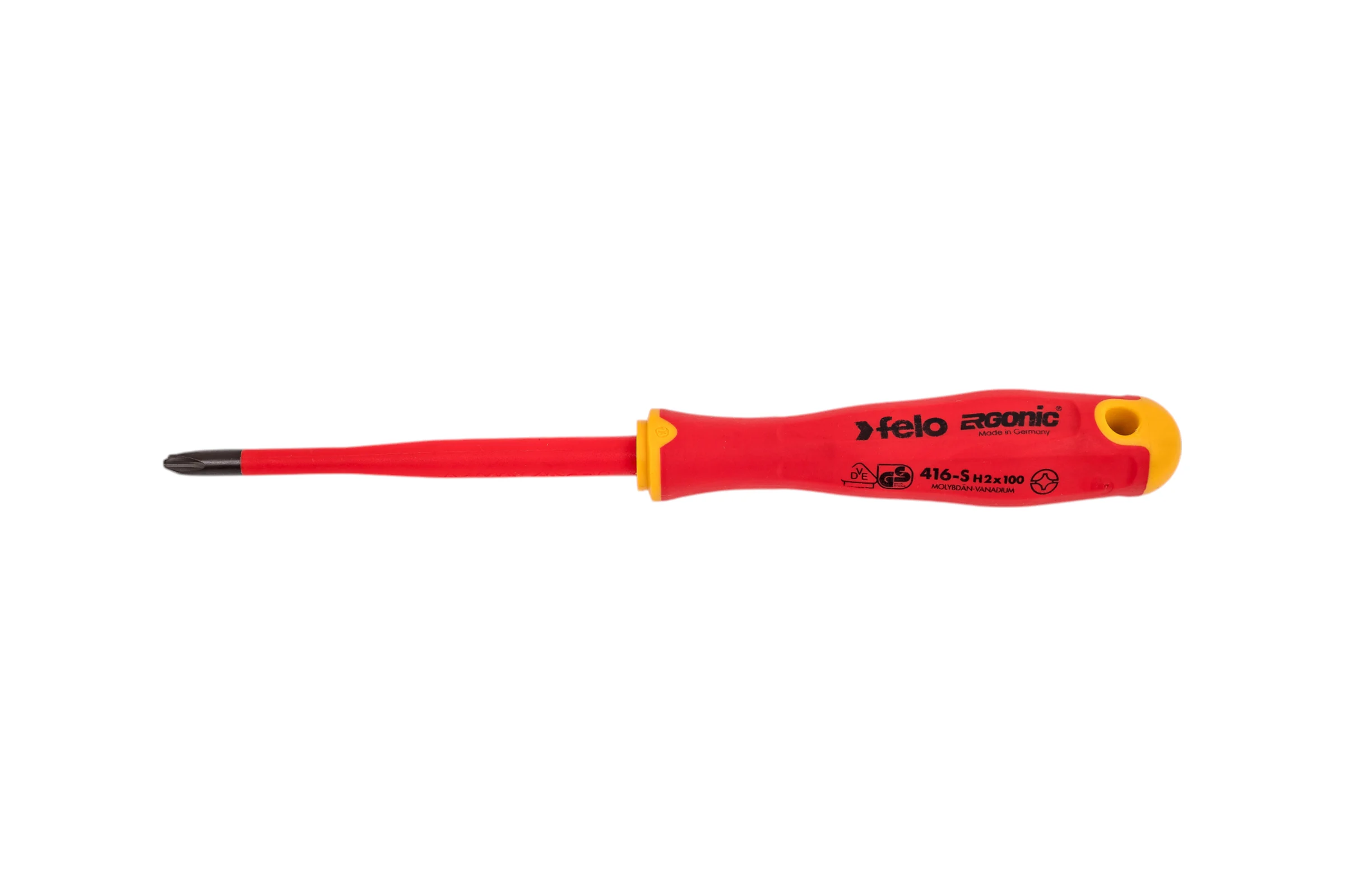 Диэлектрическая отвертка Felo PH 2 +/-, E-Slim Ergonic 41629390