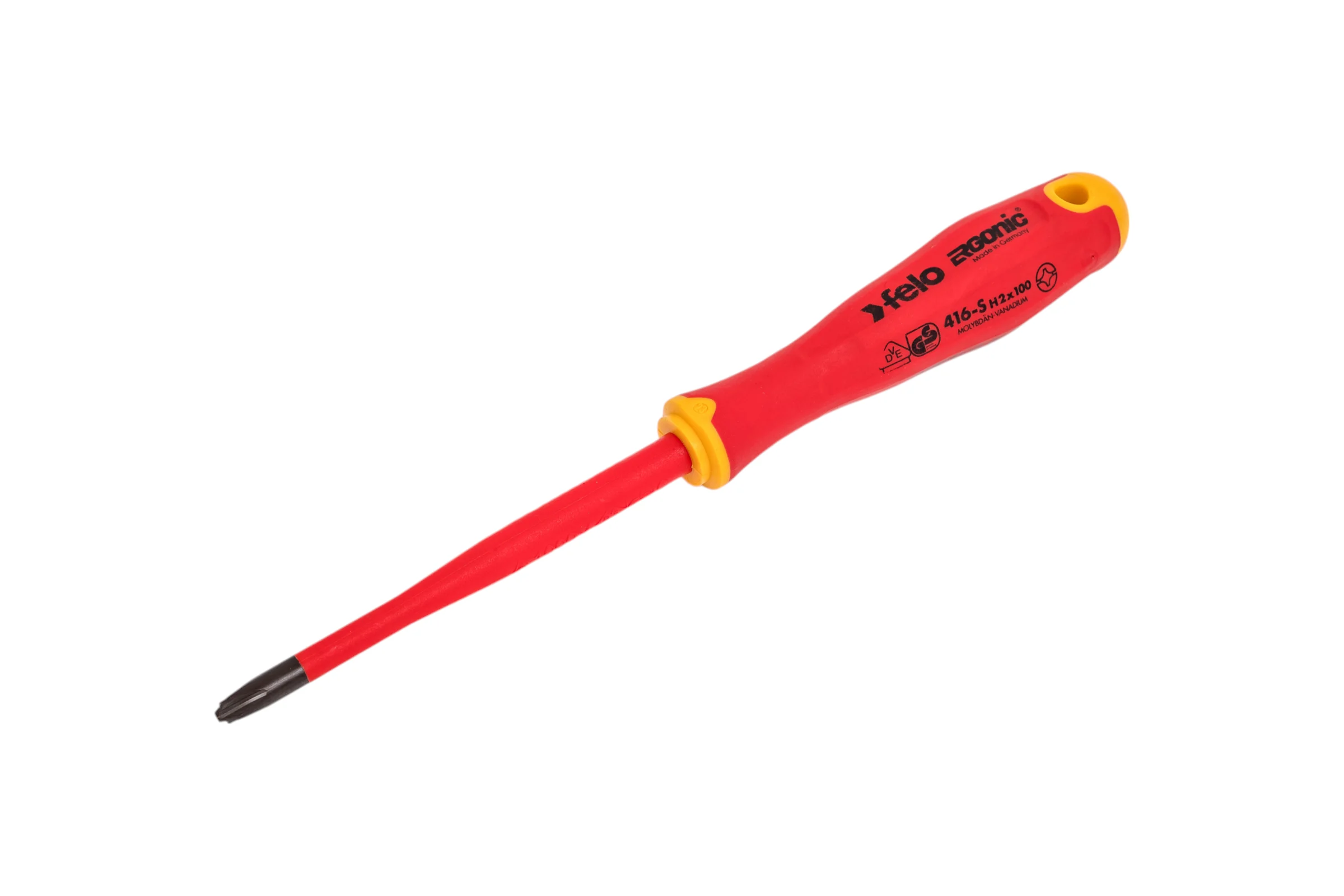 Диэлектрическая отвертка Felo PH 2 +/-, E-Slim Ergonic 41629390