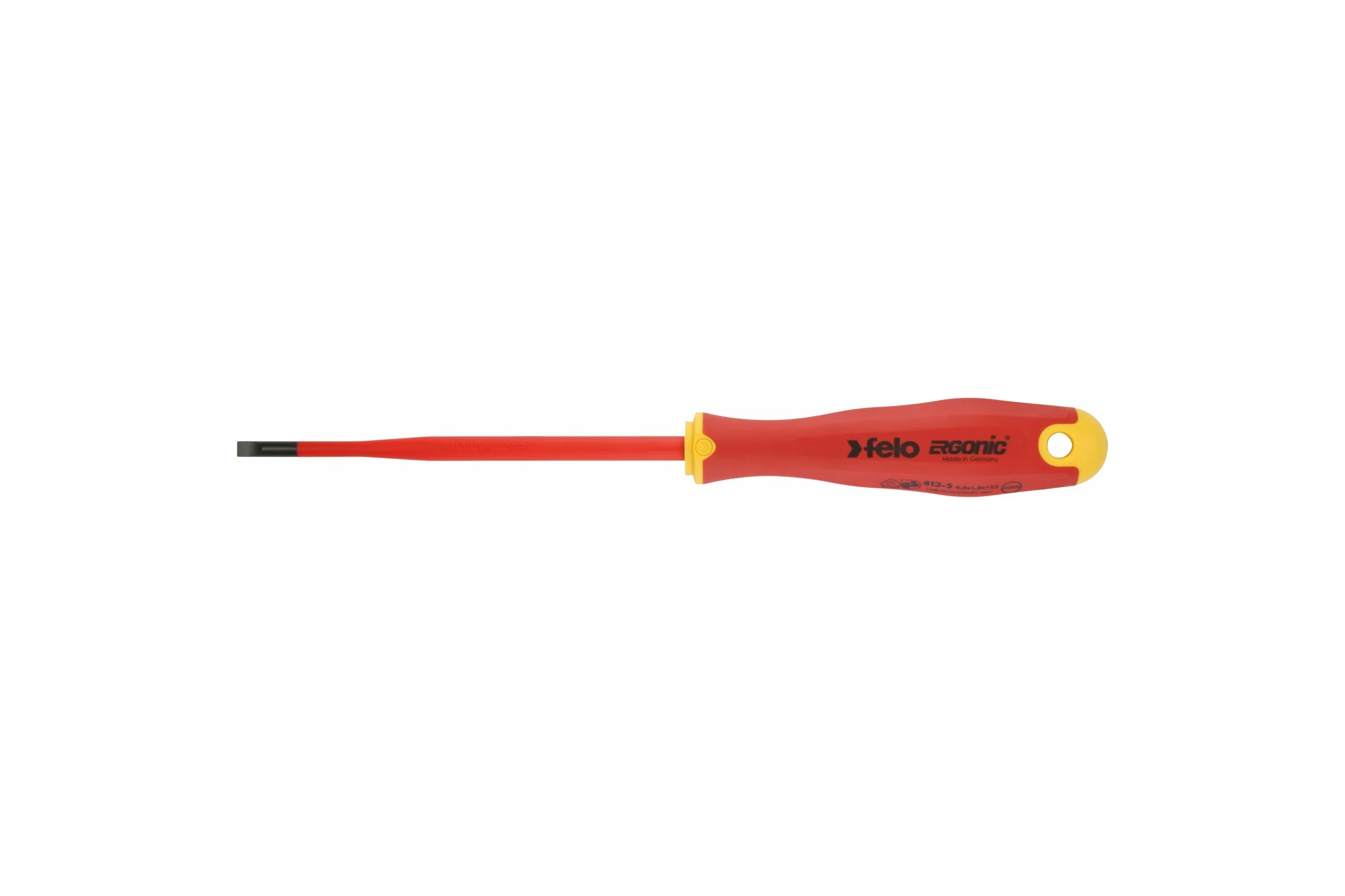 Диэлектрическая отвертка Felo SL 5,5х1,0, E-Slim Ergonic 41395590