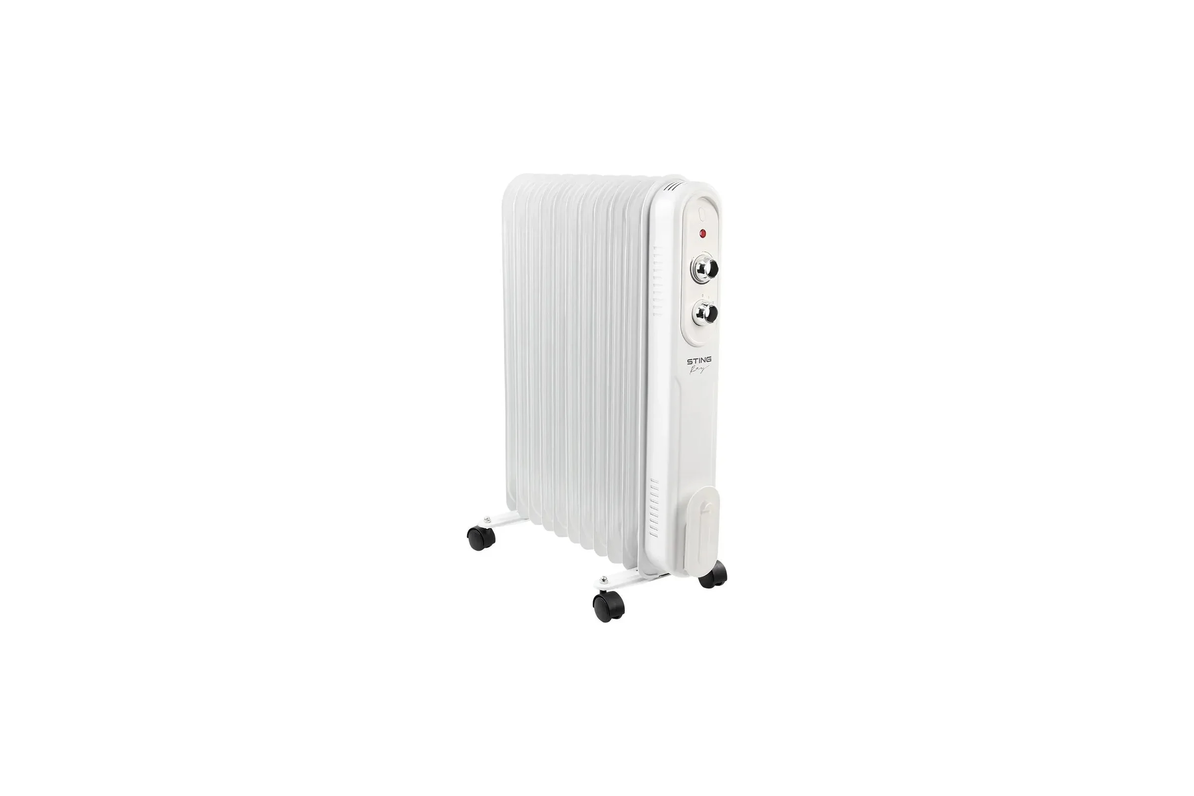 Масляный обогреватель STINGRAY ST-OH1003B белый/хром 44044
