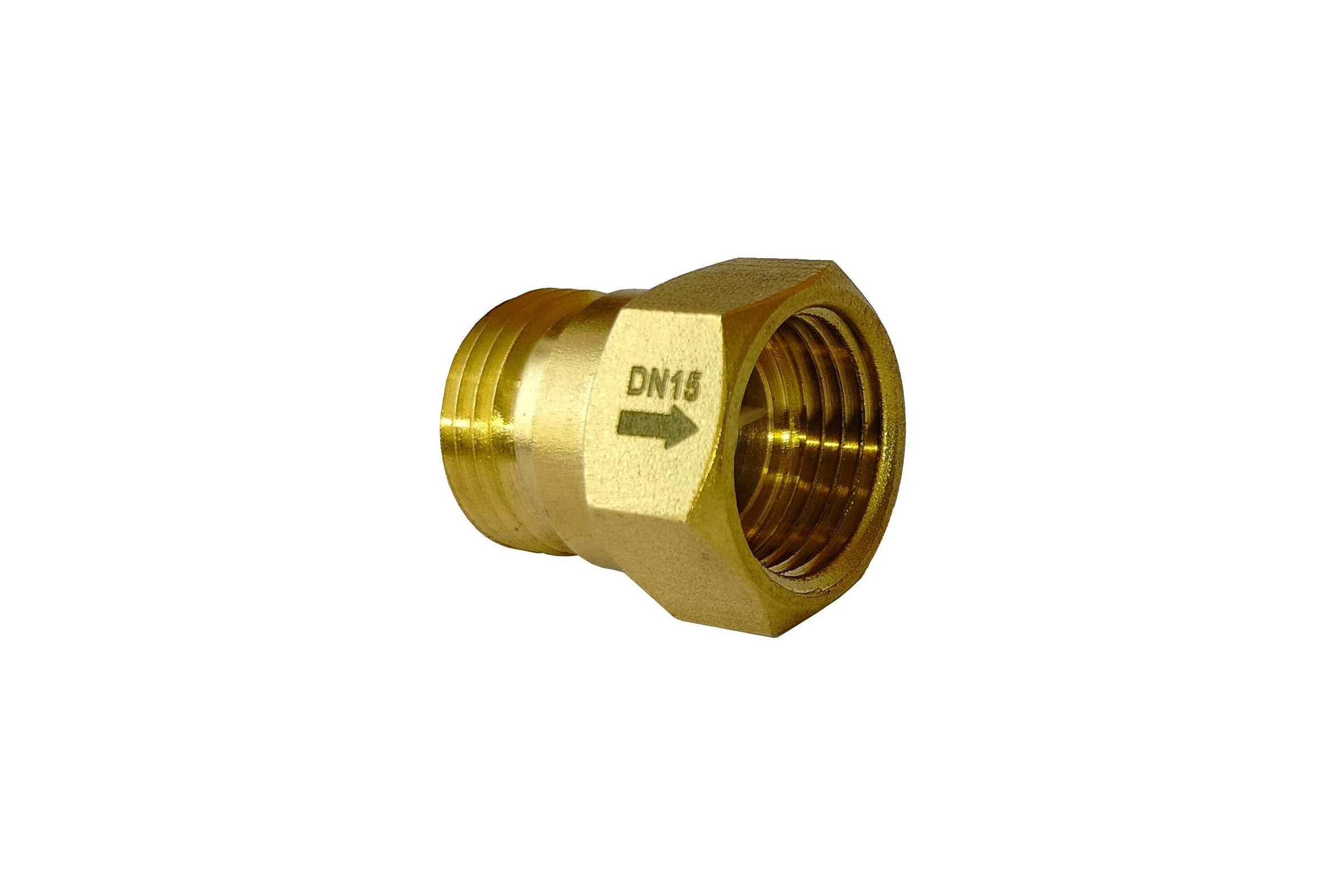 Клапан обратный латунный Апогей DN15-PN10-G1/2-МЦ 4шт 211001