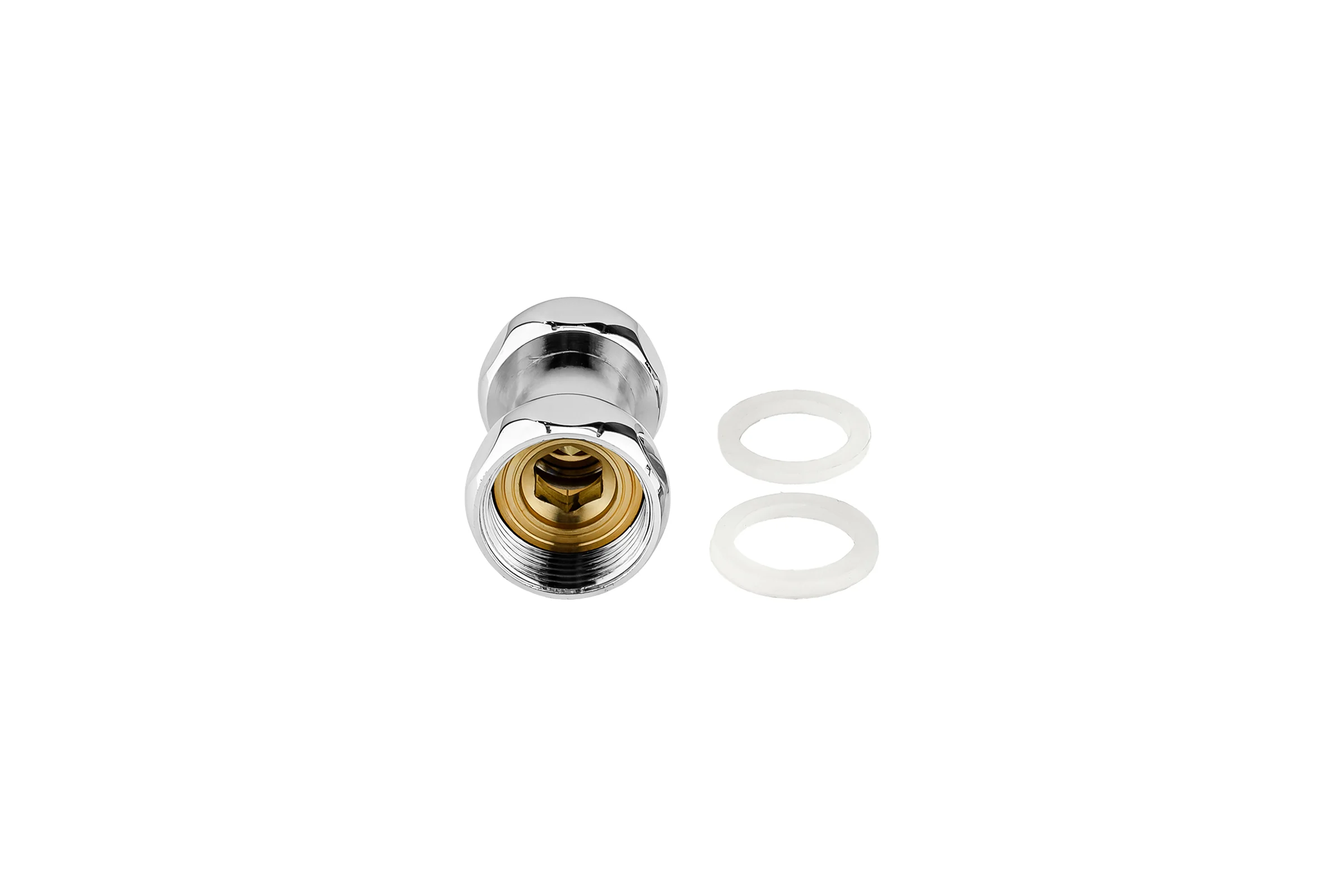 Соединение прямое для полотенцесушителя PROFACTOR CHROME в/в 1x1 PF TF 755