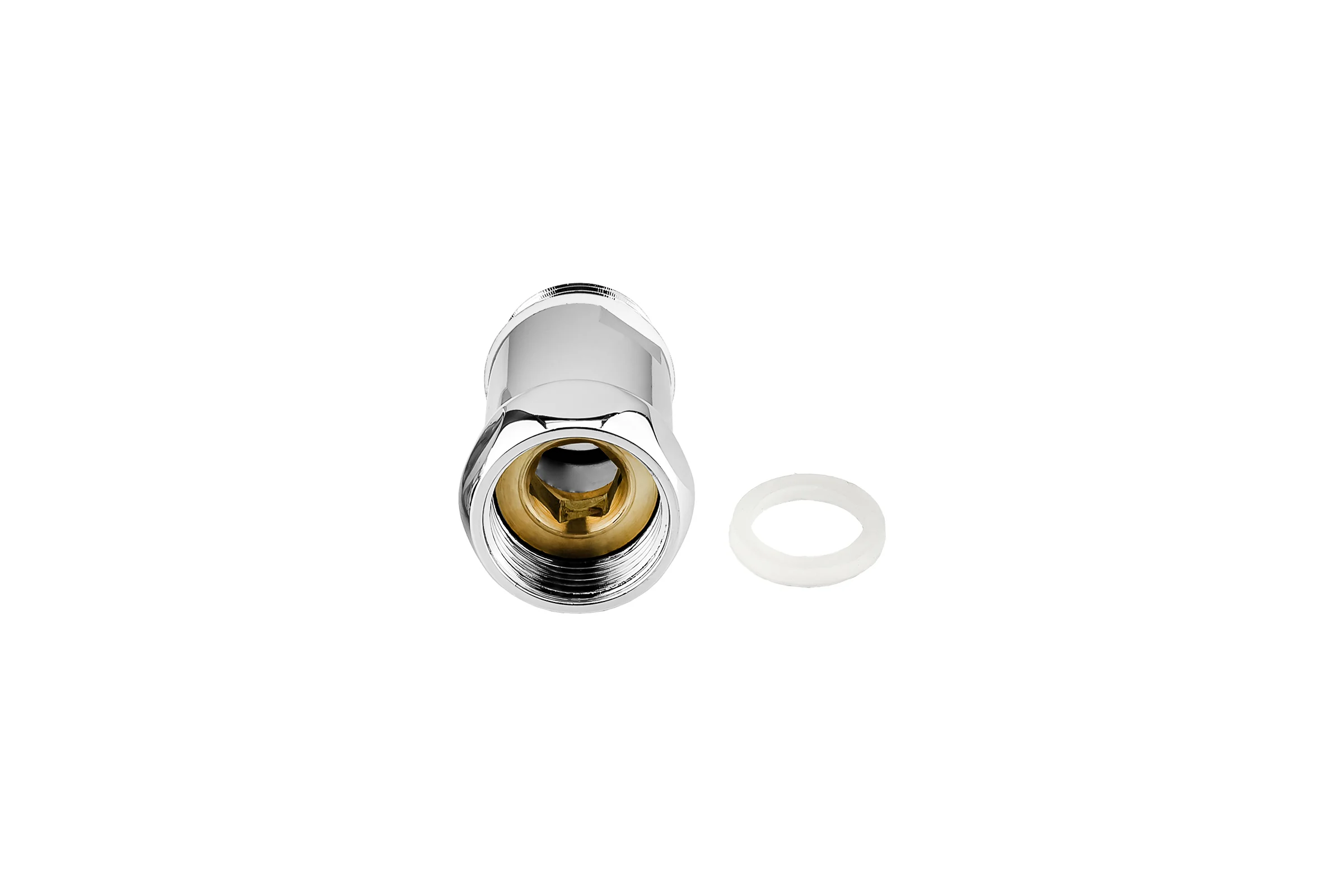 Соединение прямое для полотенцесушителя PROFACTOR CHROME в/н 3/4x3/4 PF TF 767
