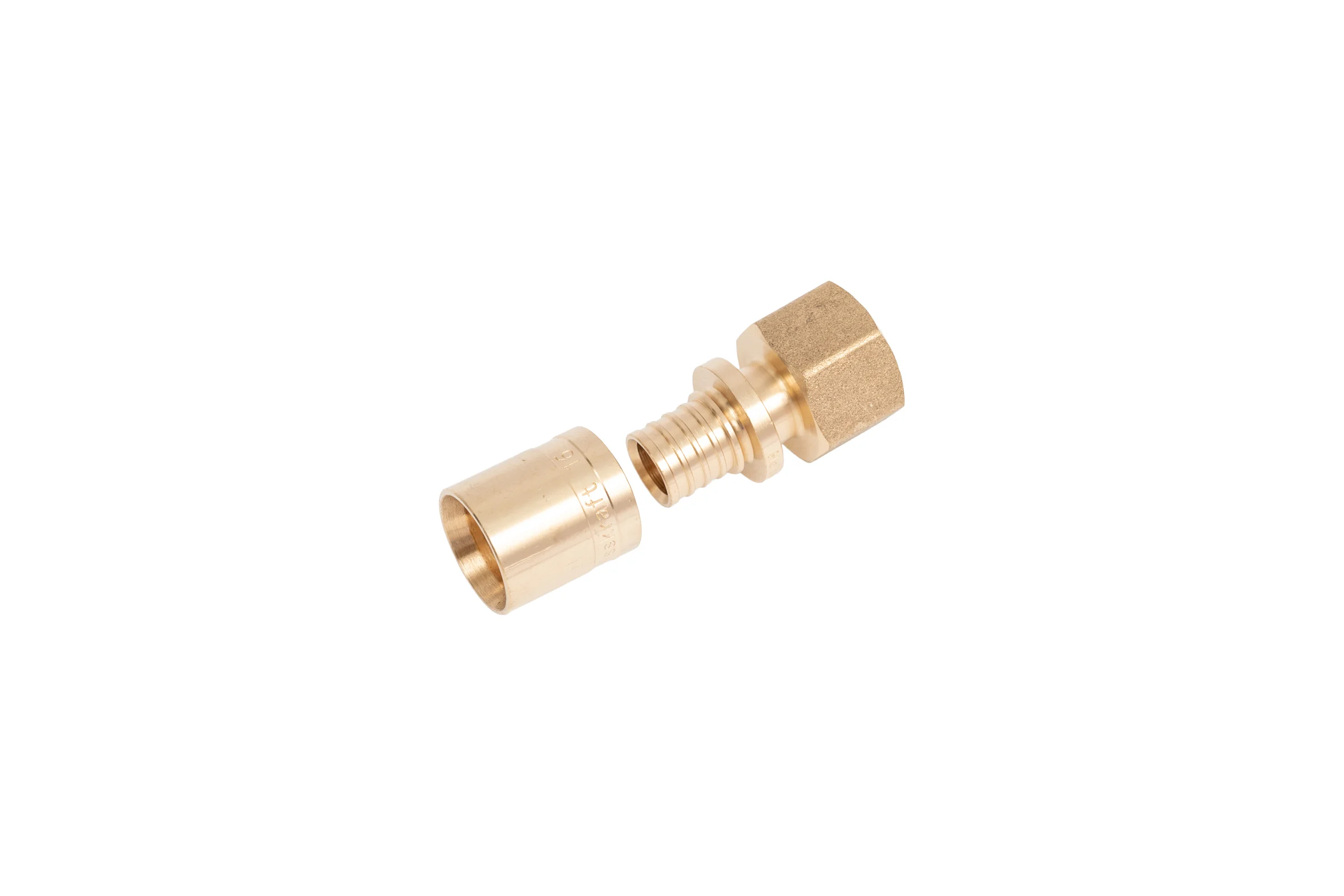Муфта переходная с надвижной гильзой Heisskraft 16x1/2" ВР 411101615