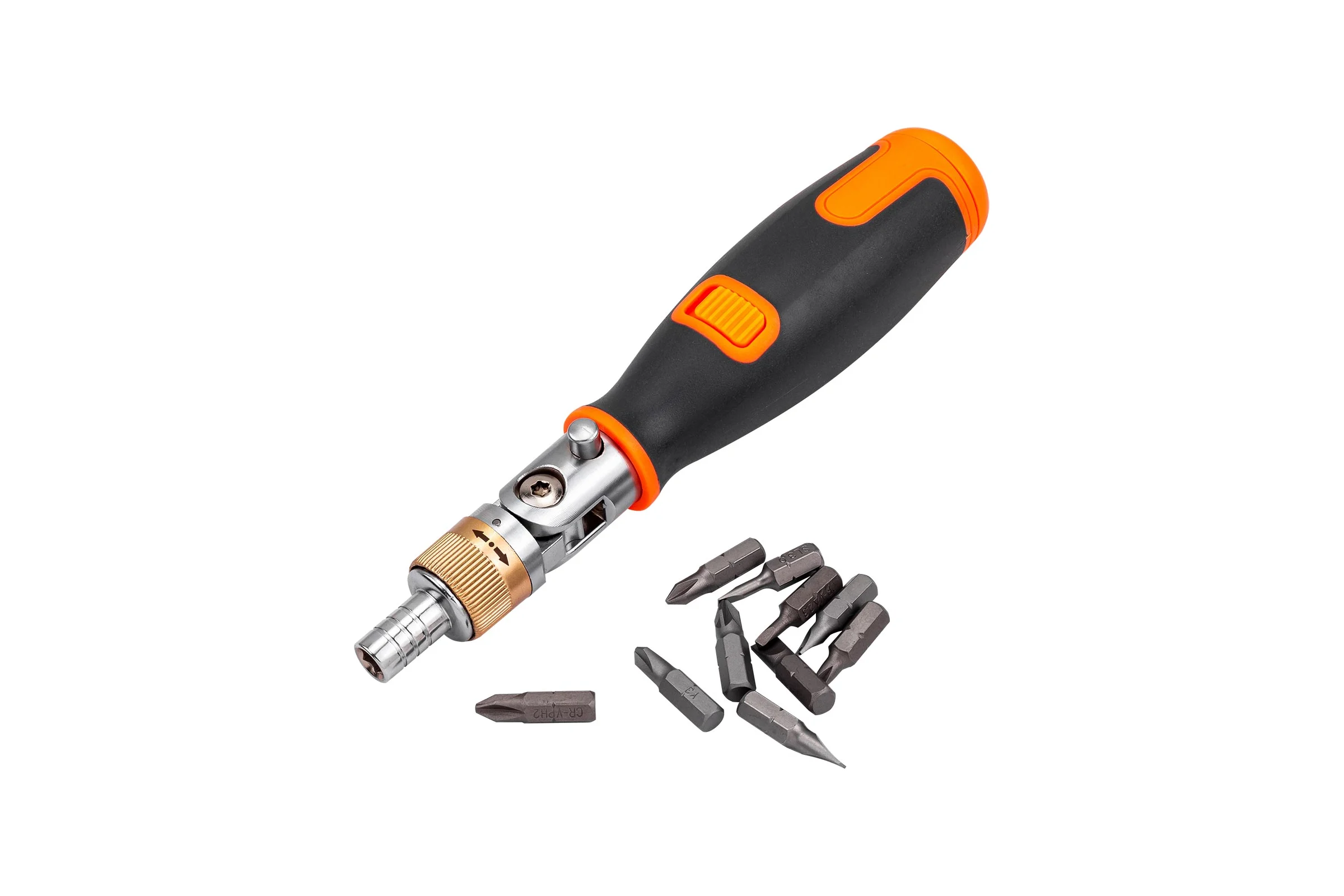 Отвертка реверсивная с набором бит Rockforce RF-32810(65128)