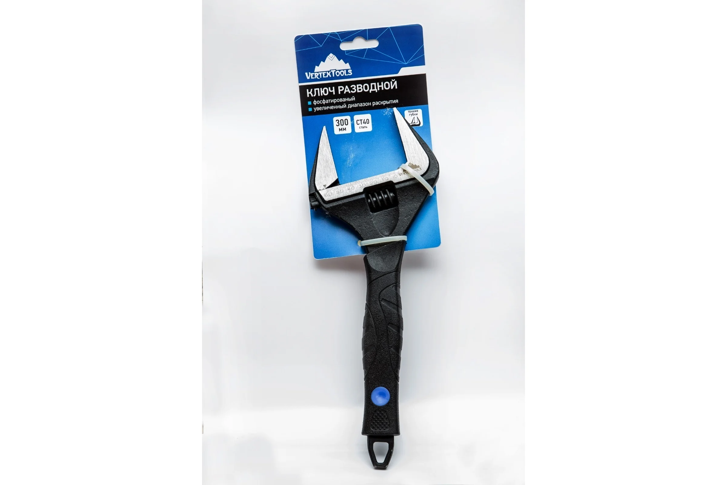Разводной ключ Vertextools 300мм Стандарт 2010-300