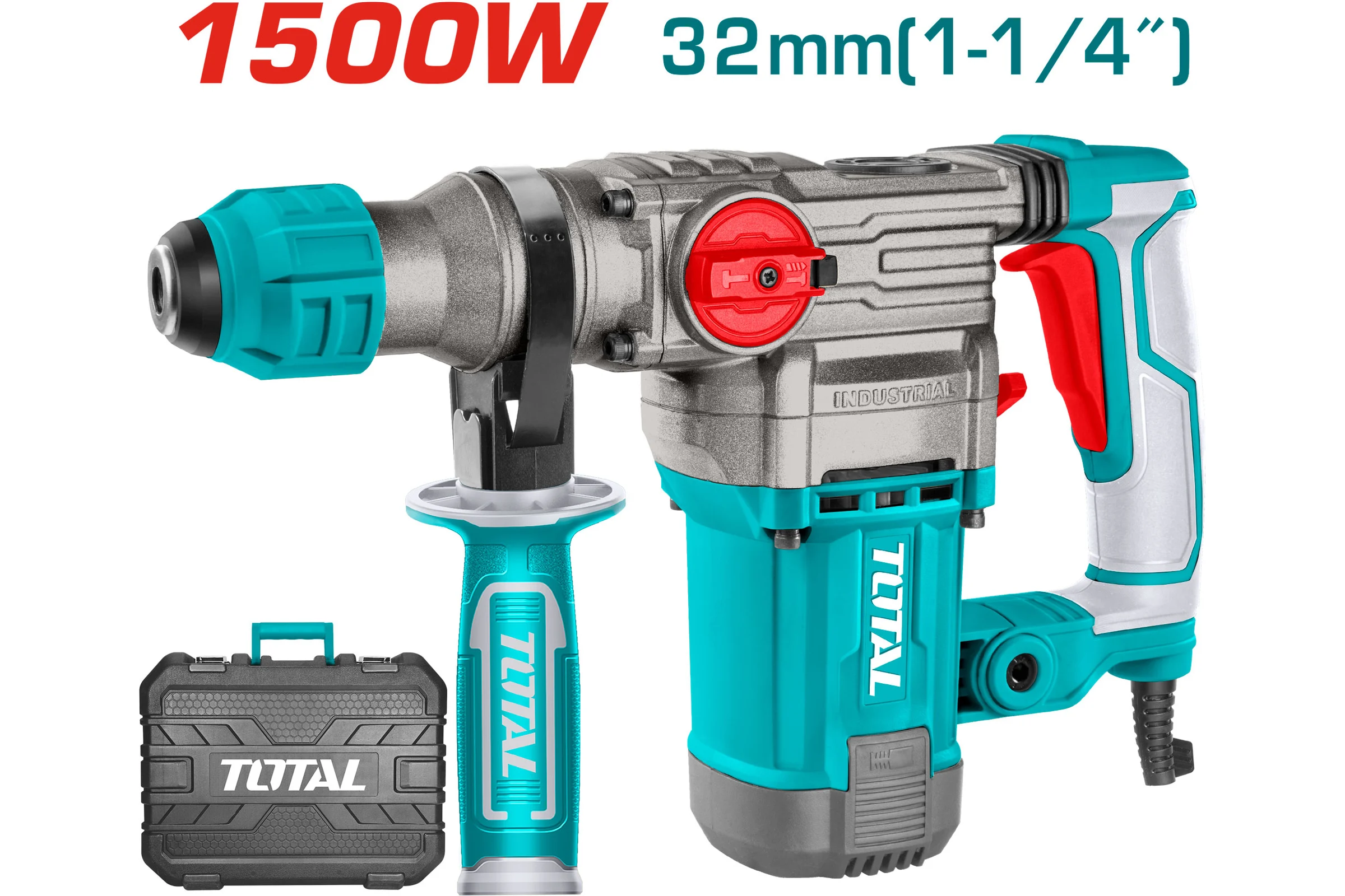 Перфоратор TOTAL 1500Вт 5.5Дж SDS Plus TH1153256