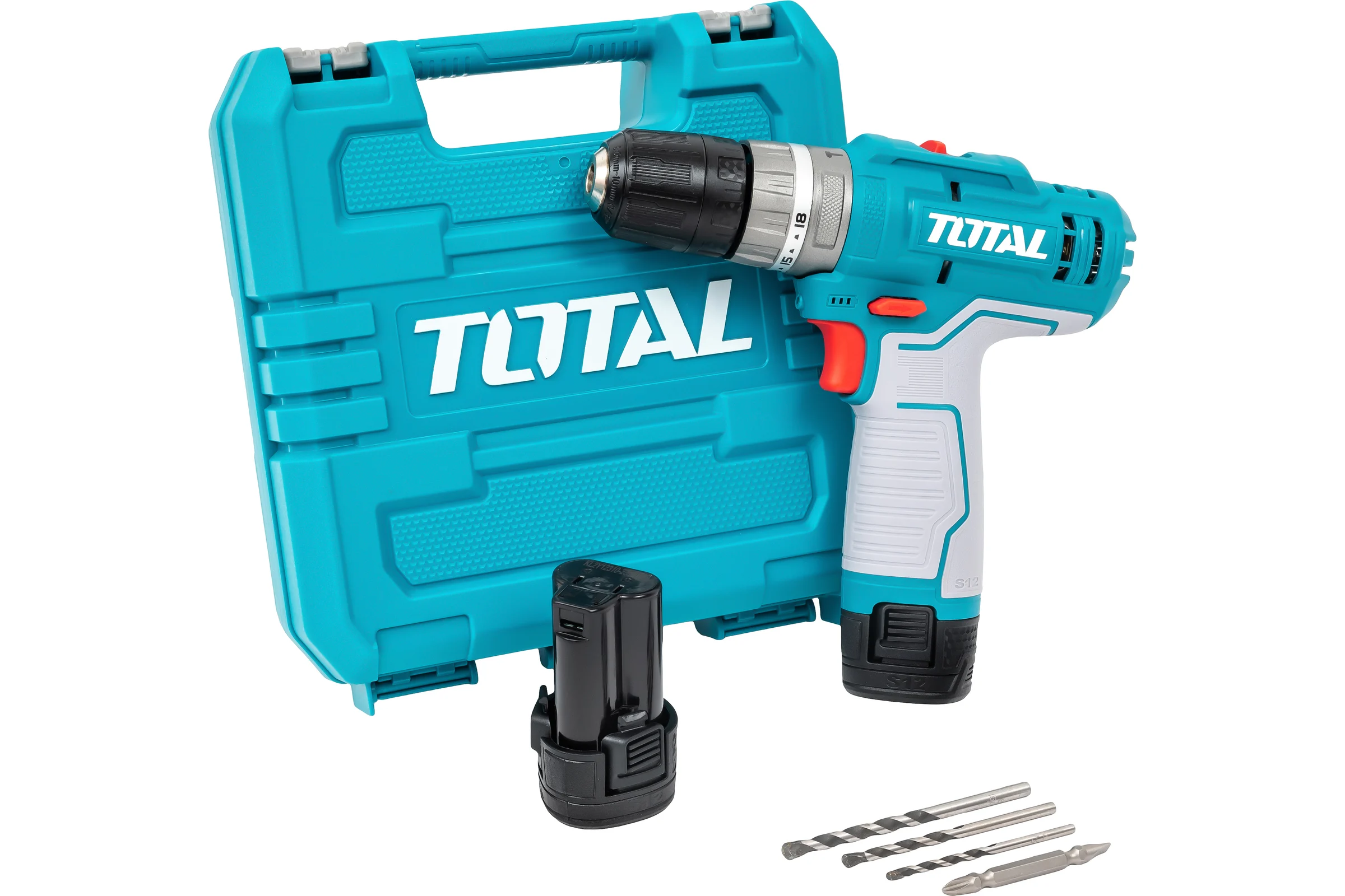 Аккумуляторная дрель-шуруповерт 12В 20Нм TOTAL TIDLI12202